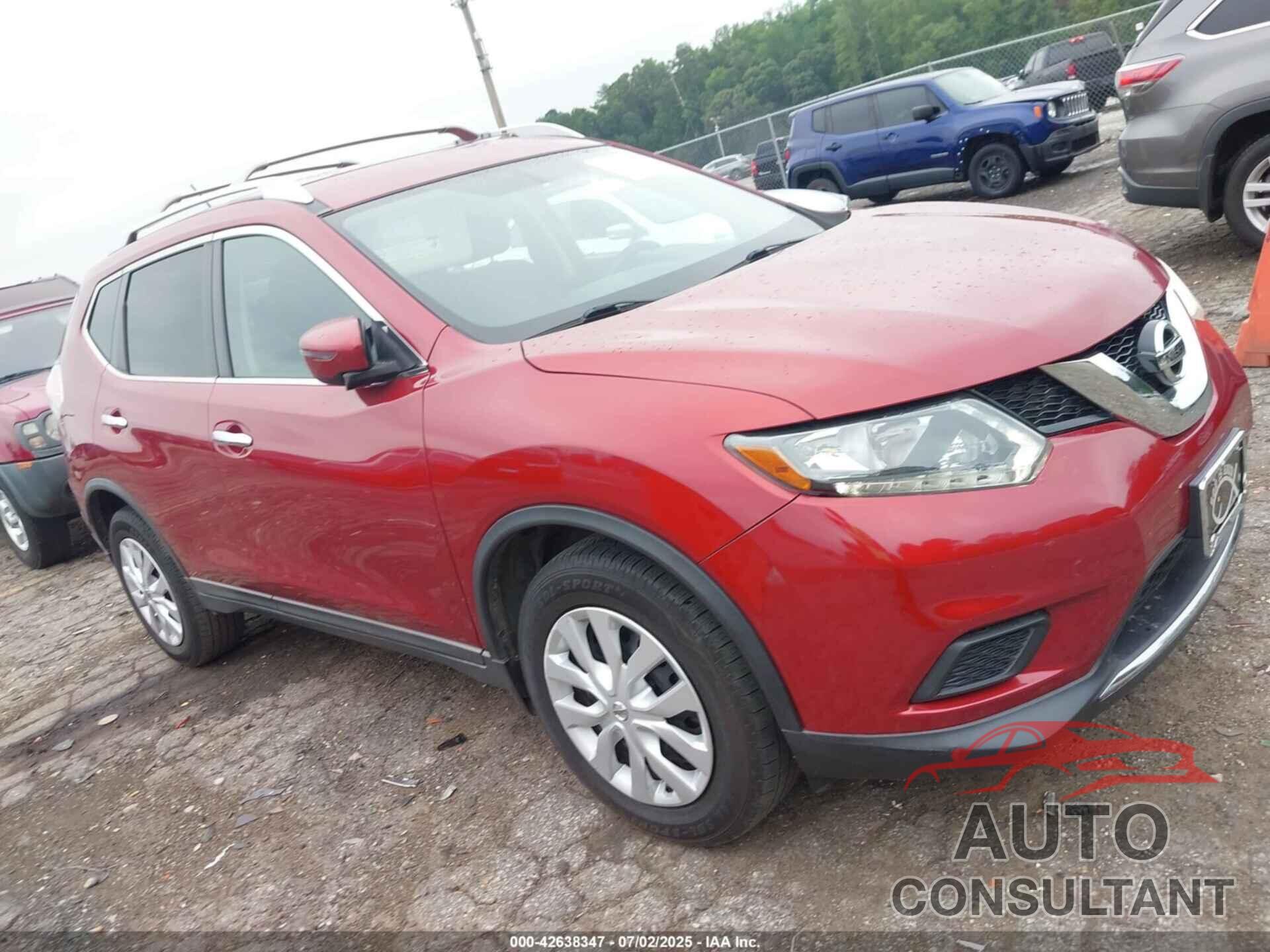 NISSAN ROGUE 2016 - KNMAT2MT4GP632657