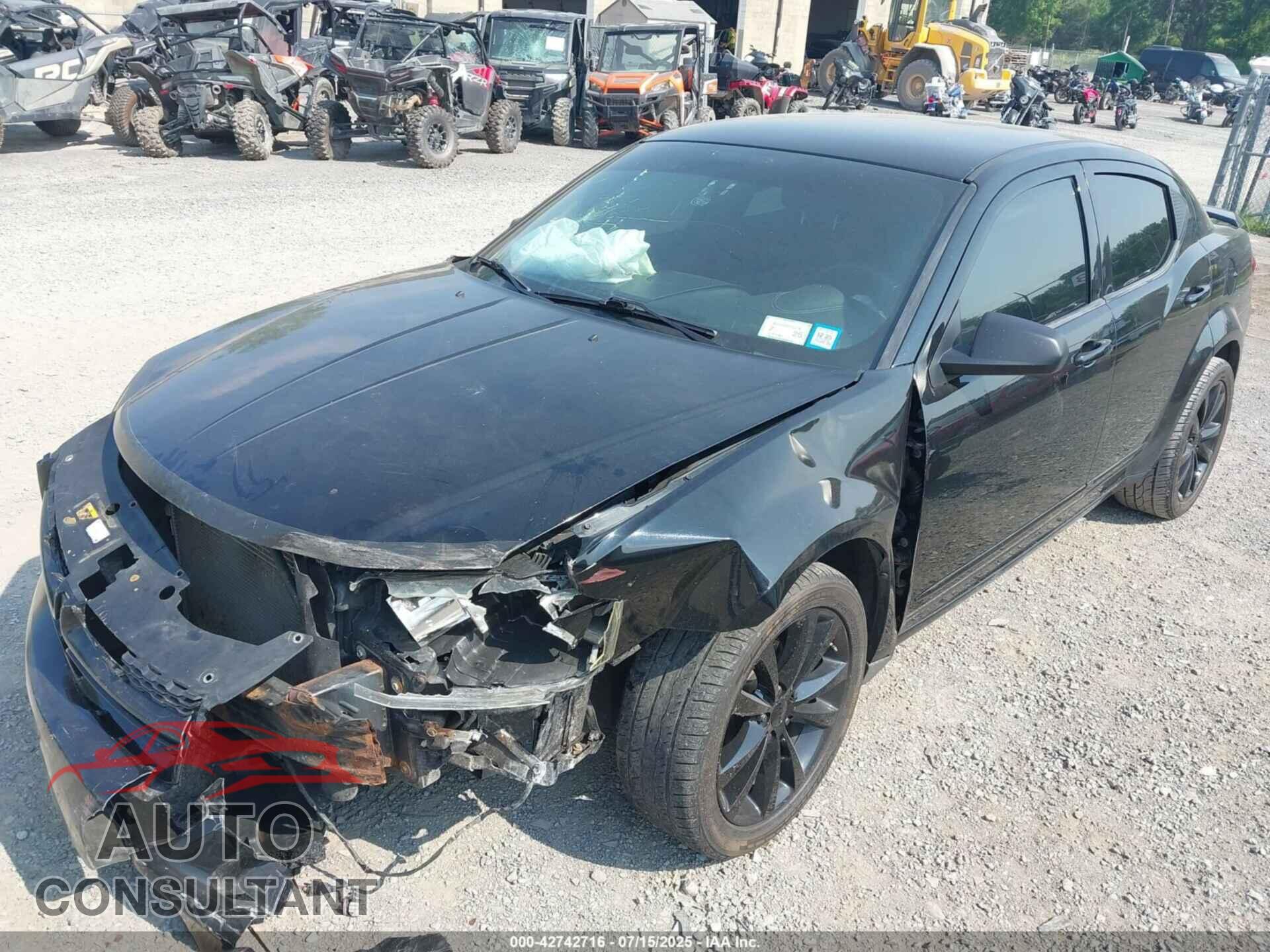 DODGE AVENGER 2013 - 1C3CDZAG7DN748727
