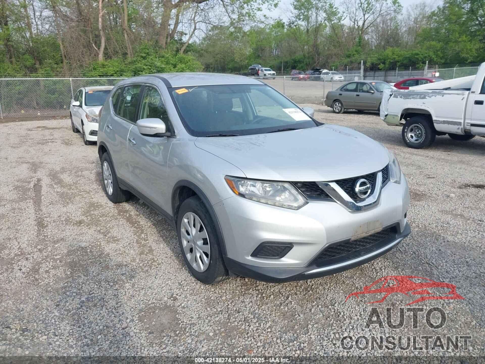 NISSAN ROGUE 2015 - KNMAT2MV7FP585088