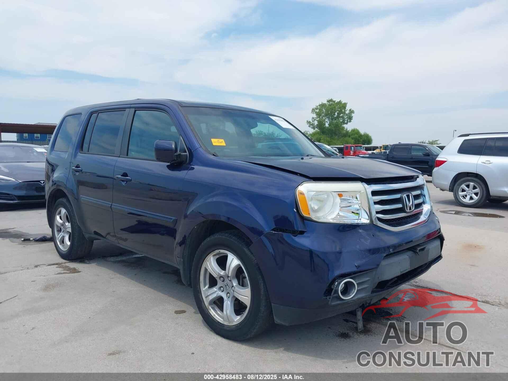 HONDA PILOT 2013 - 5FNYF4H65DB025730