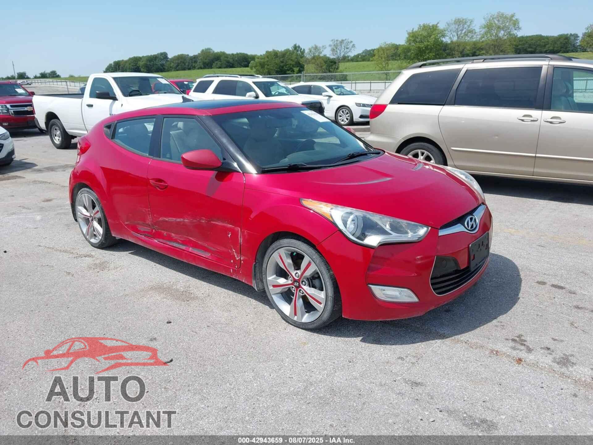 HYUNDAI VELOSTER 2013 - KMHTC6AD2DU146306