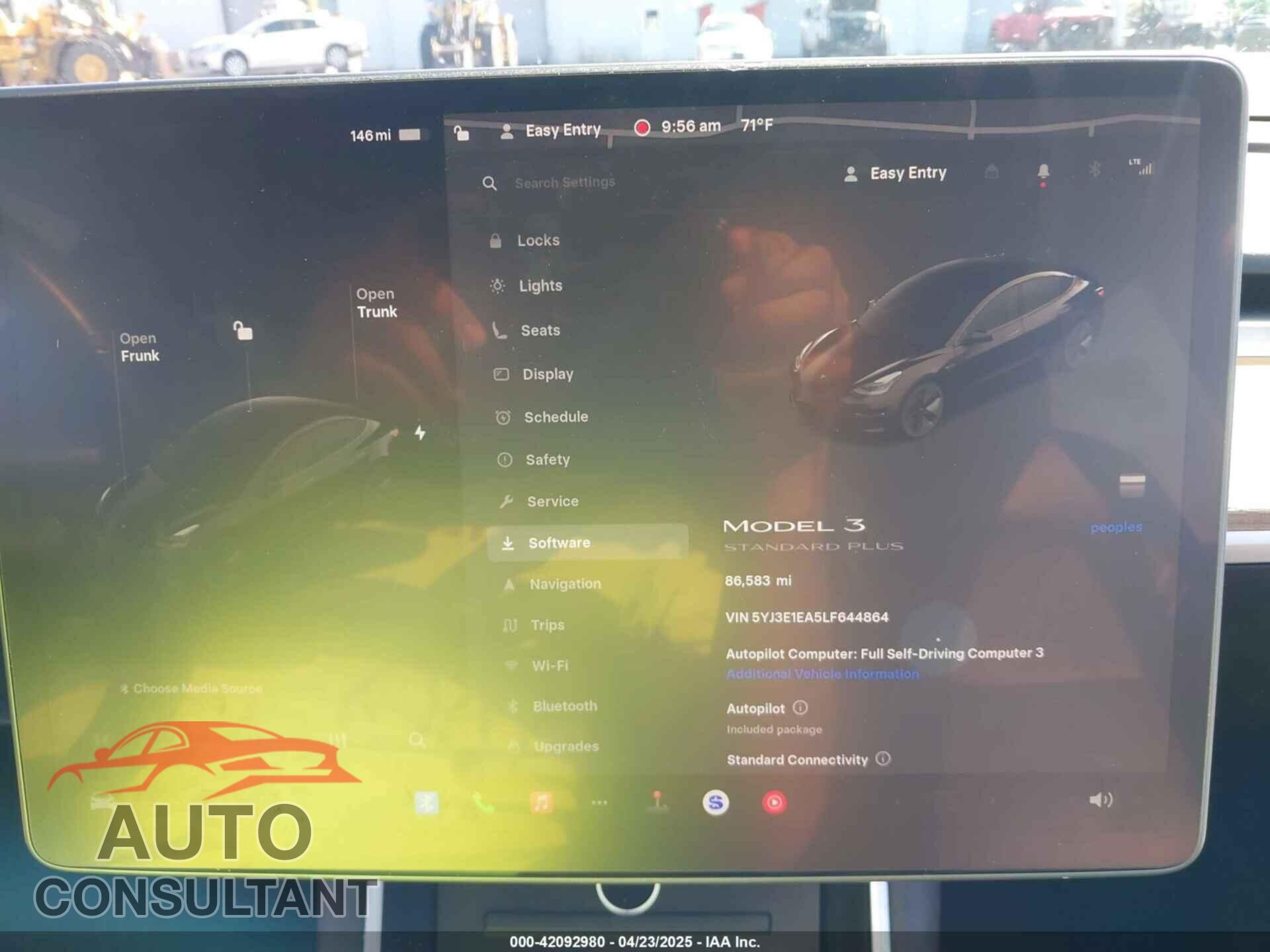 TESLA MODEL 3 2020 - 5YJ3E1EA5LF644864