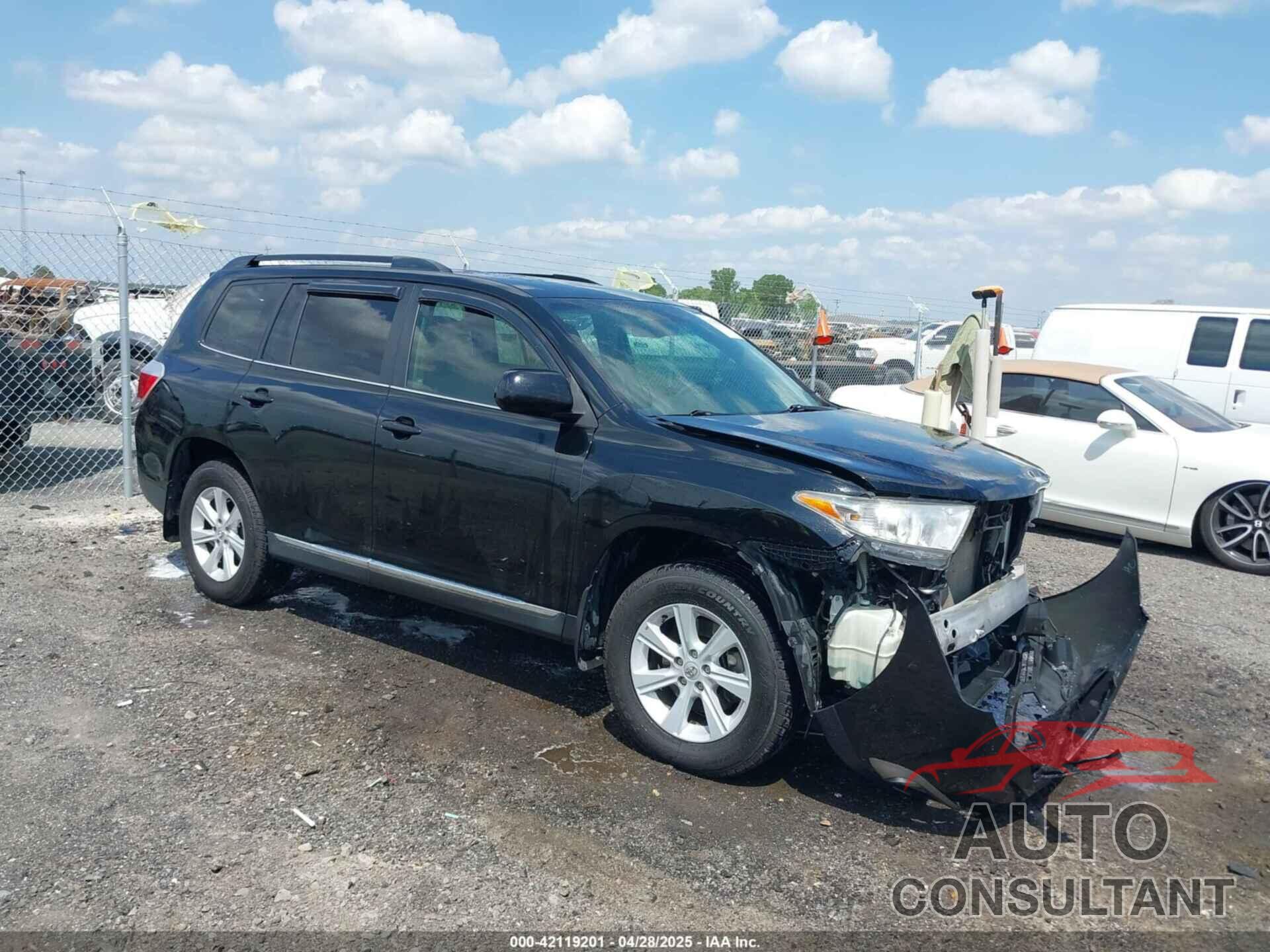 TOYOTA HIGHLANDER 2013 - 5TDZK3EH2DS134285
