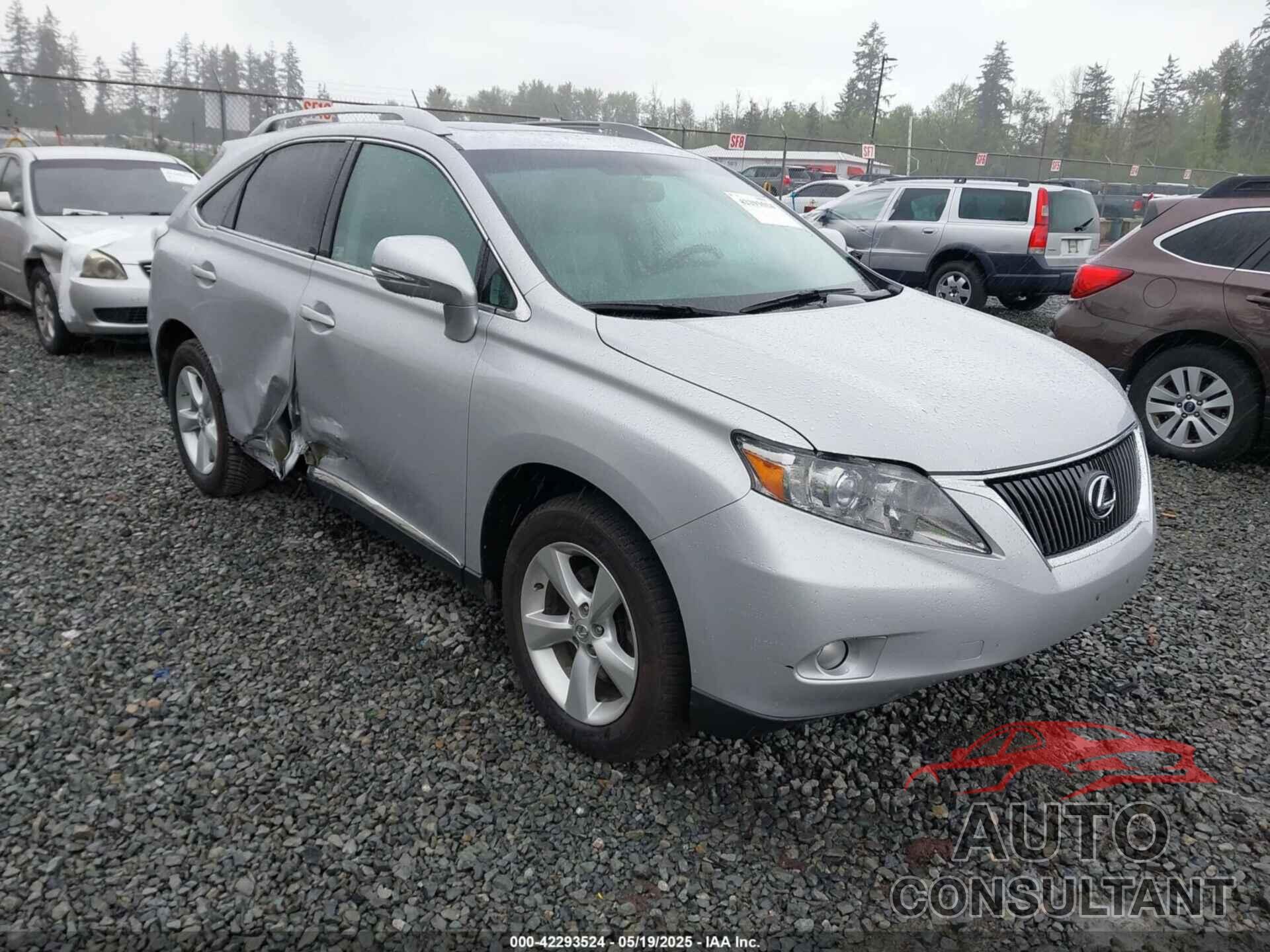 LEXUS RX 350 2010 - 2T2BK1BA9AC028039
