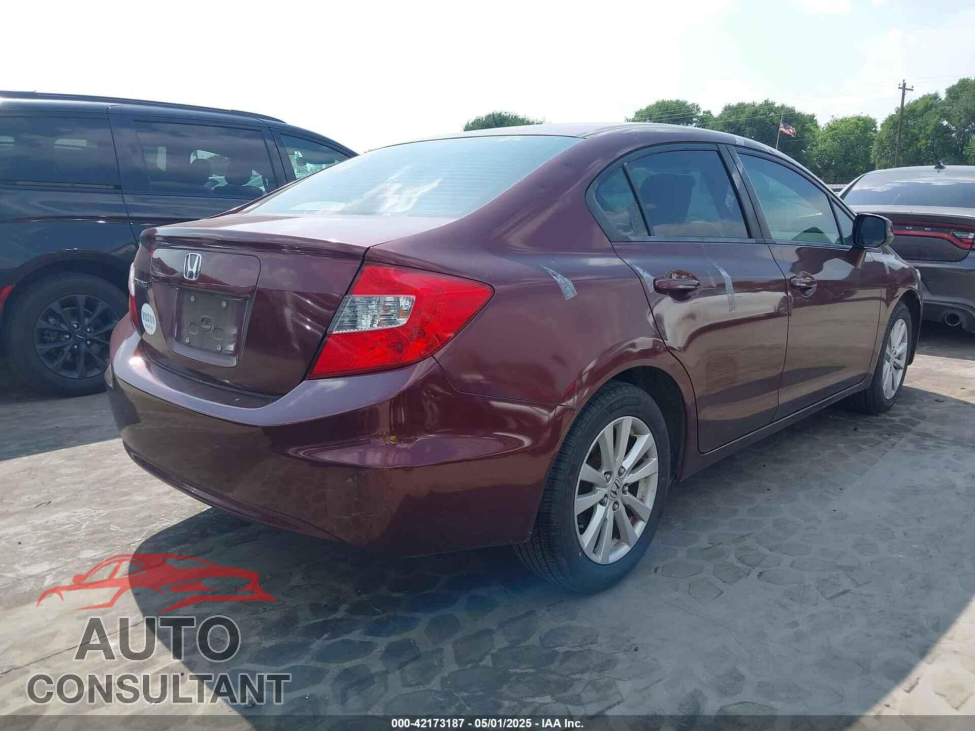 HONDA CIVIC 2012 - JHMFB2F86CS002792