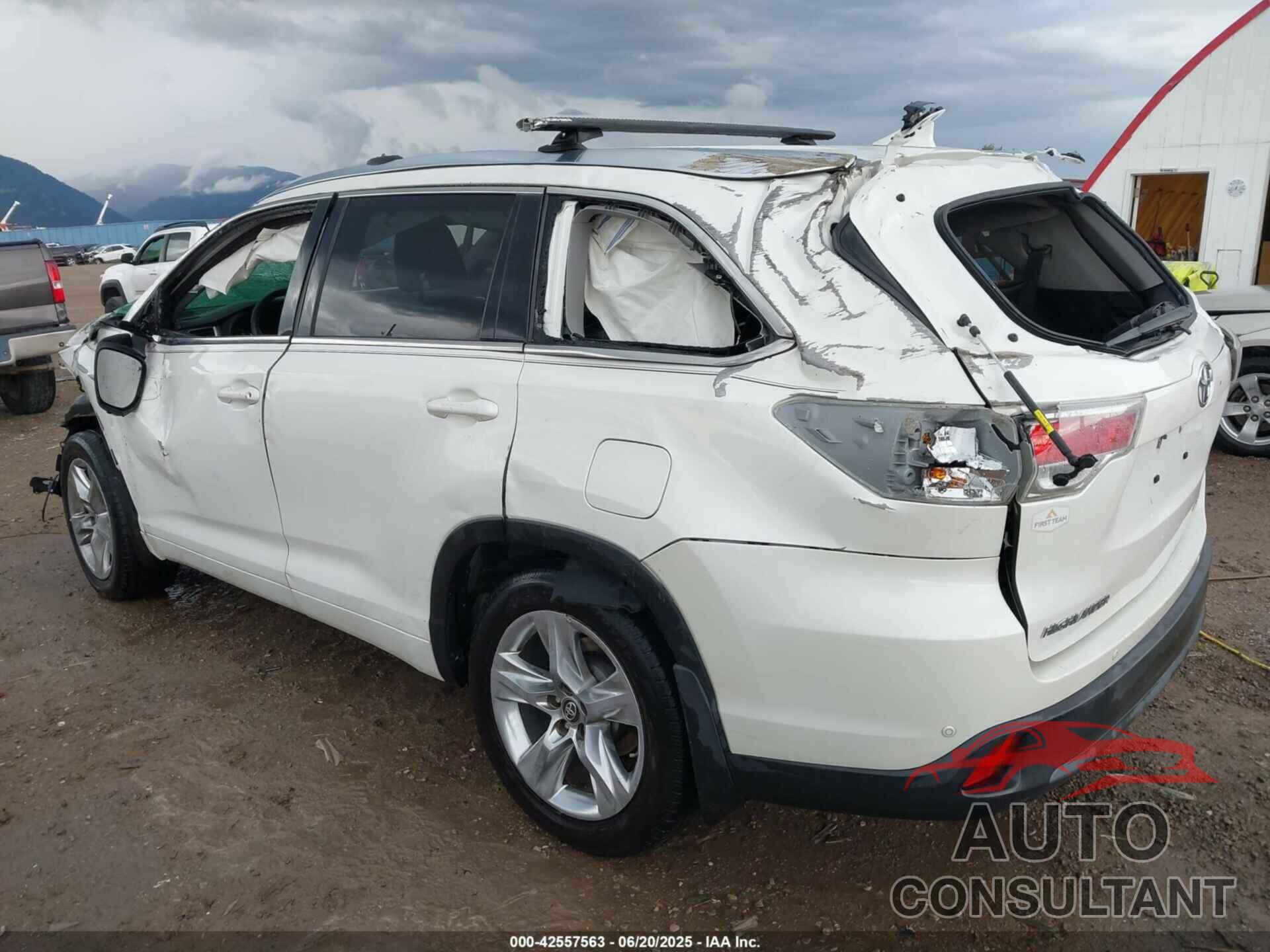 TOYOTA HIGHLANDER 2016 - 5TDDKRFH3GS285507