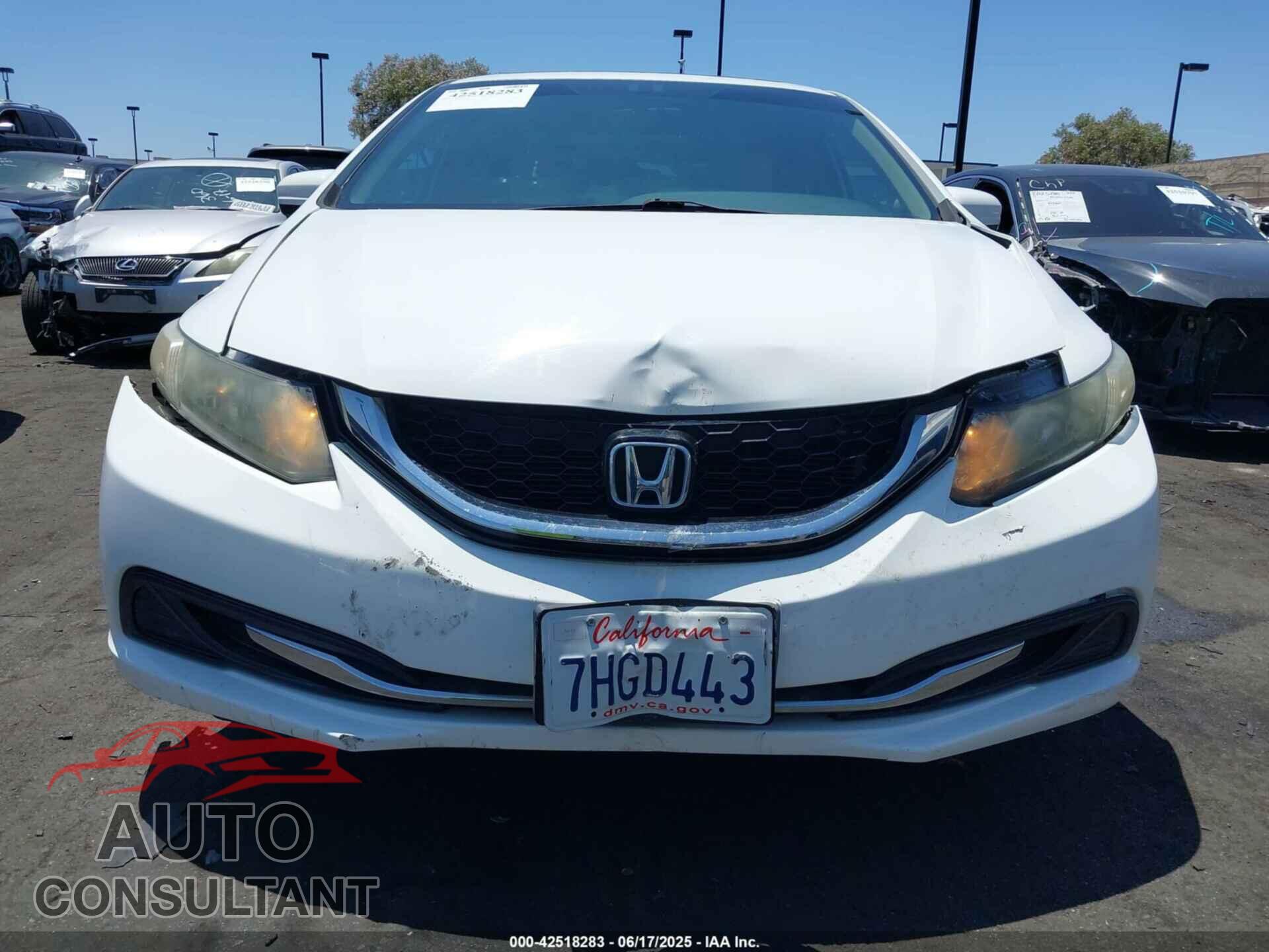 HONDA CIVIC 2014 - 19XFB2F8XEE271207