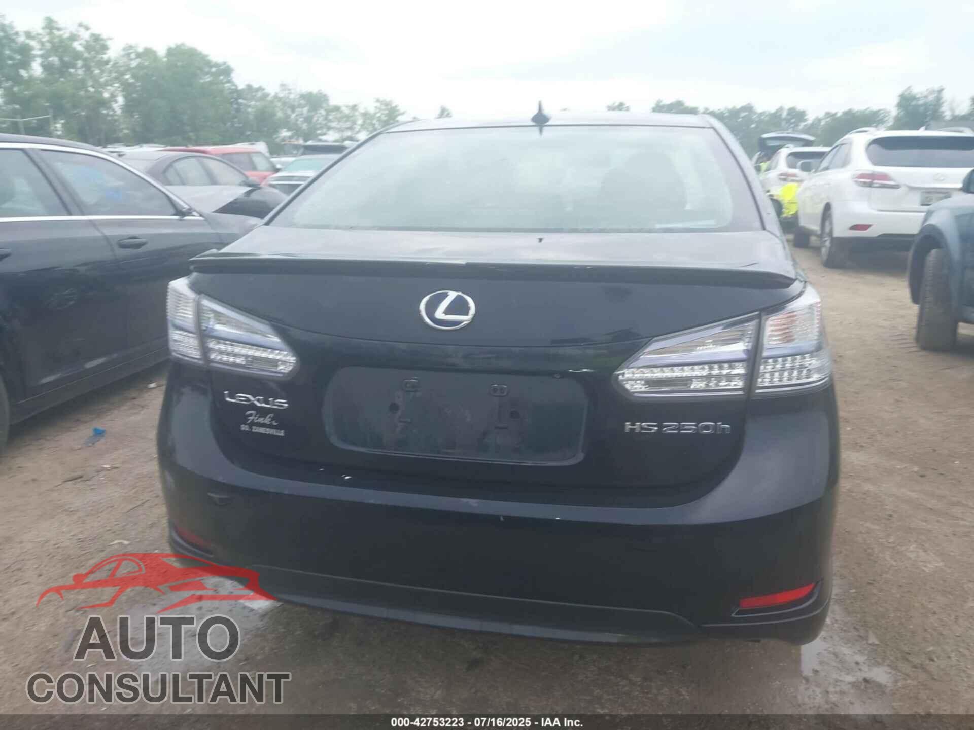 LEXUS HS 2010 - JTHBB1BA5A2014124