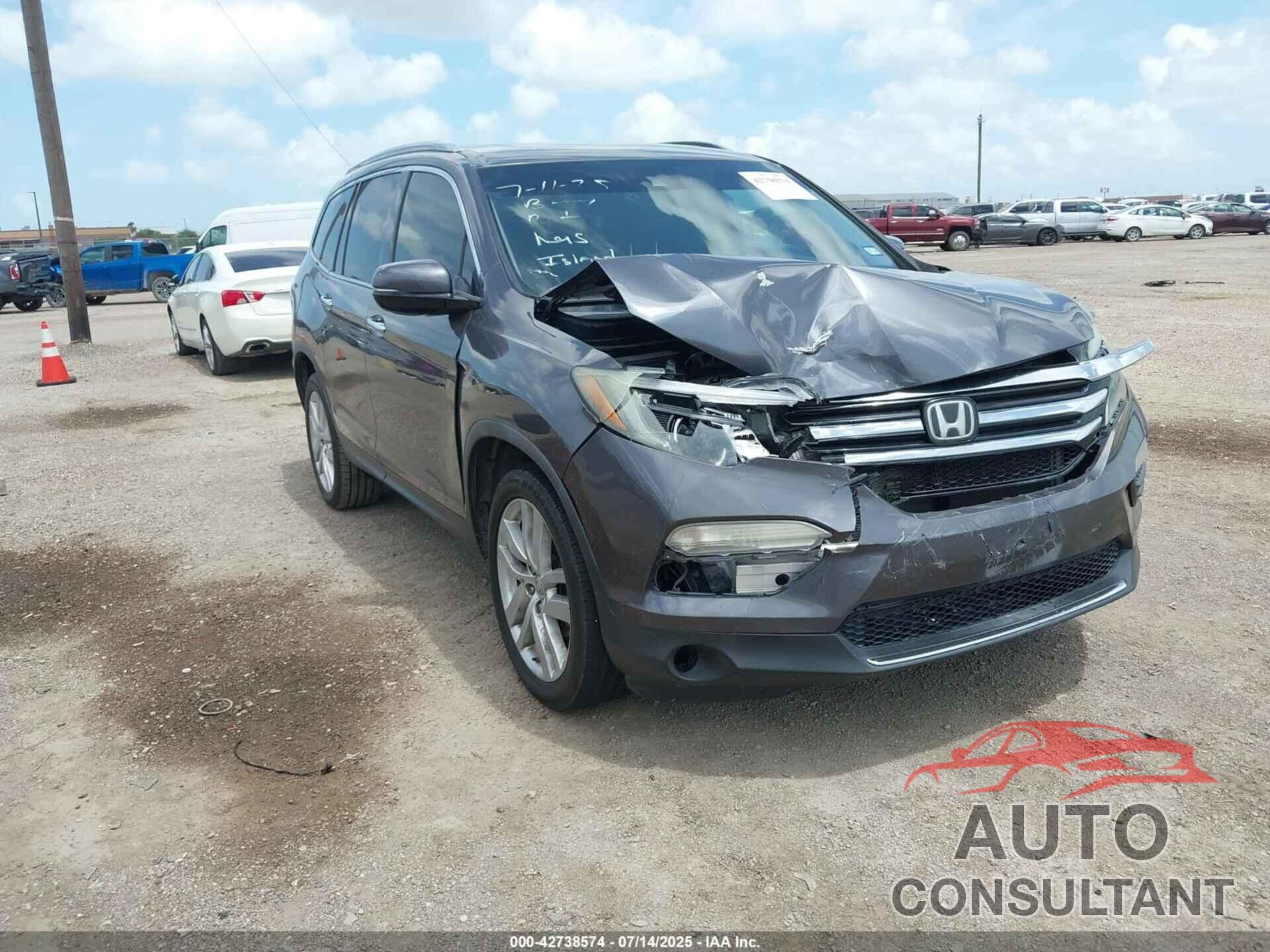 HONDA PILOT 2017 - 5FNYF6H05HB097704
