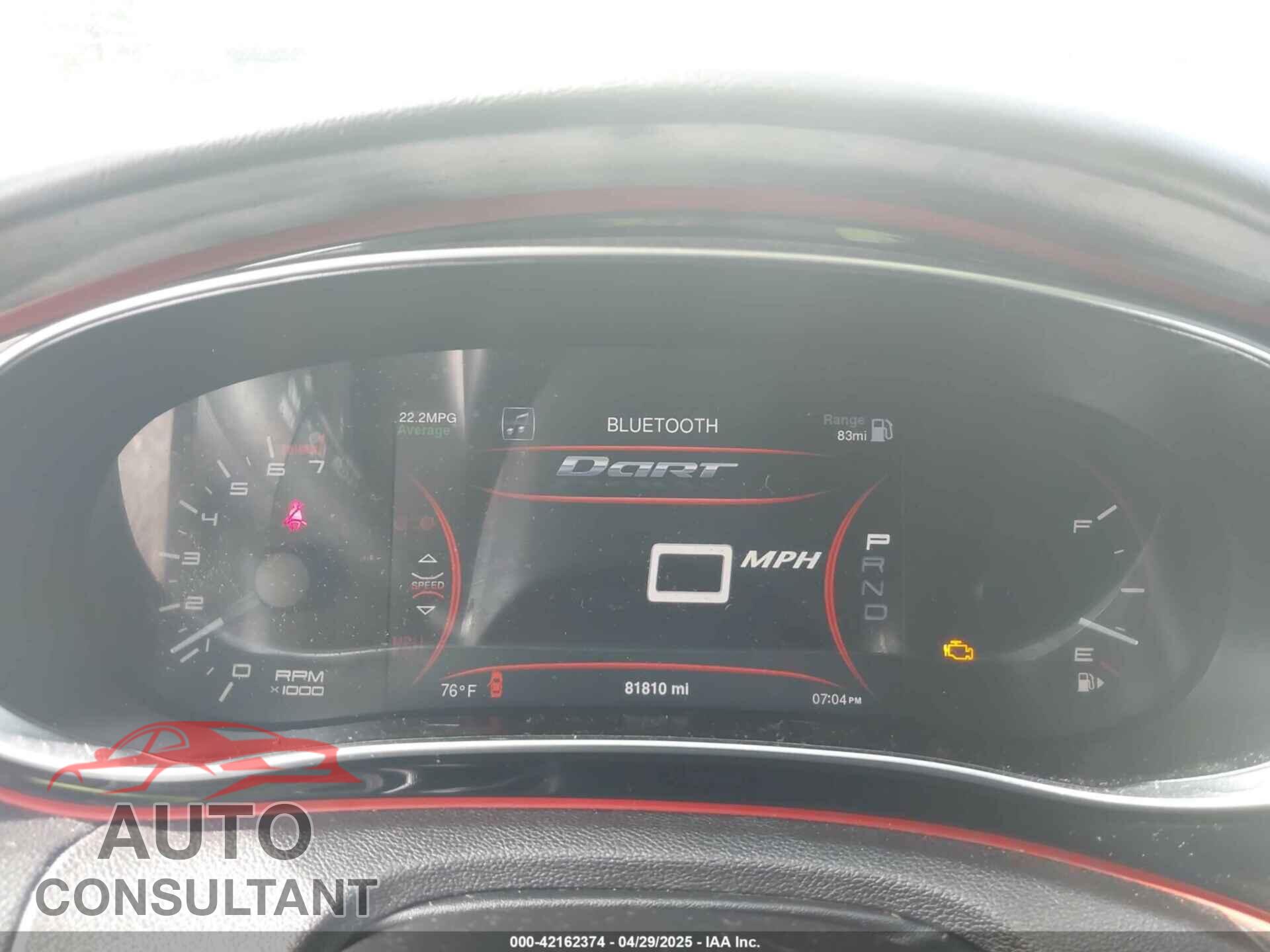 DODGE DART 2014 - 1C3CDFDH4ED719938
