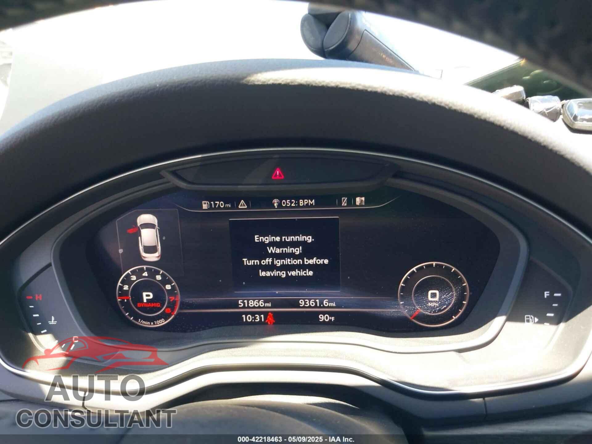 AUDI A5 2018 - WAUENCF55JA009202