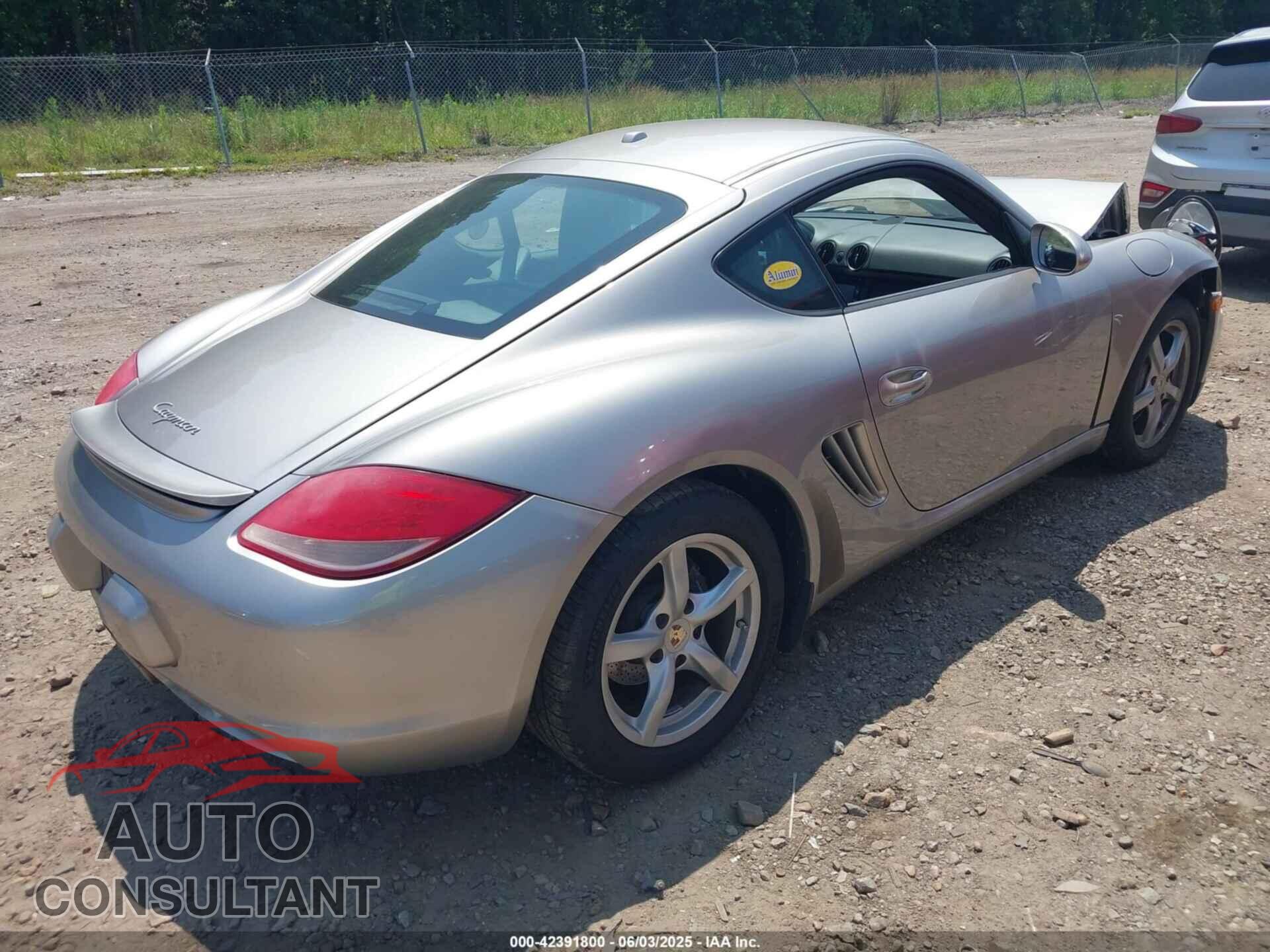PORSCHE CAYMAN 2012 - WP0AA2A86CS760234