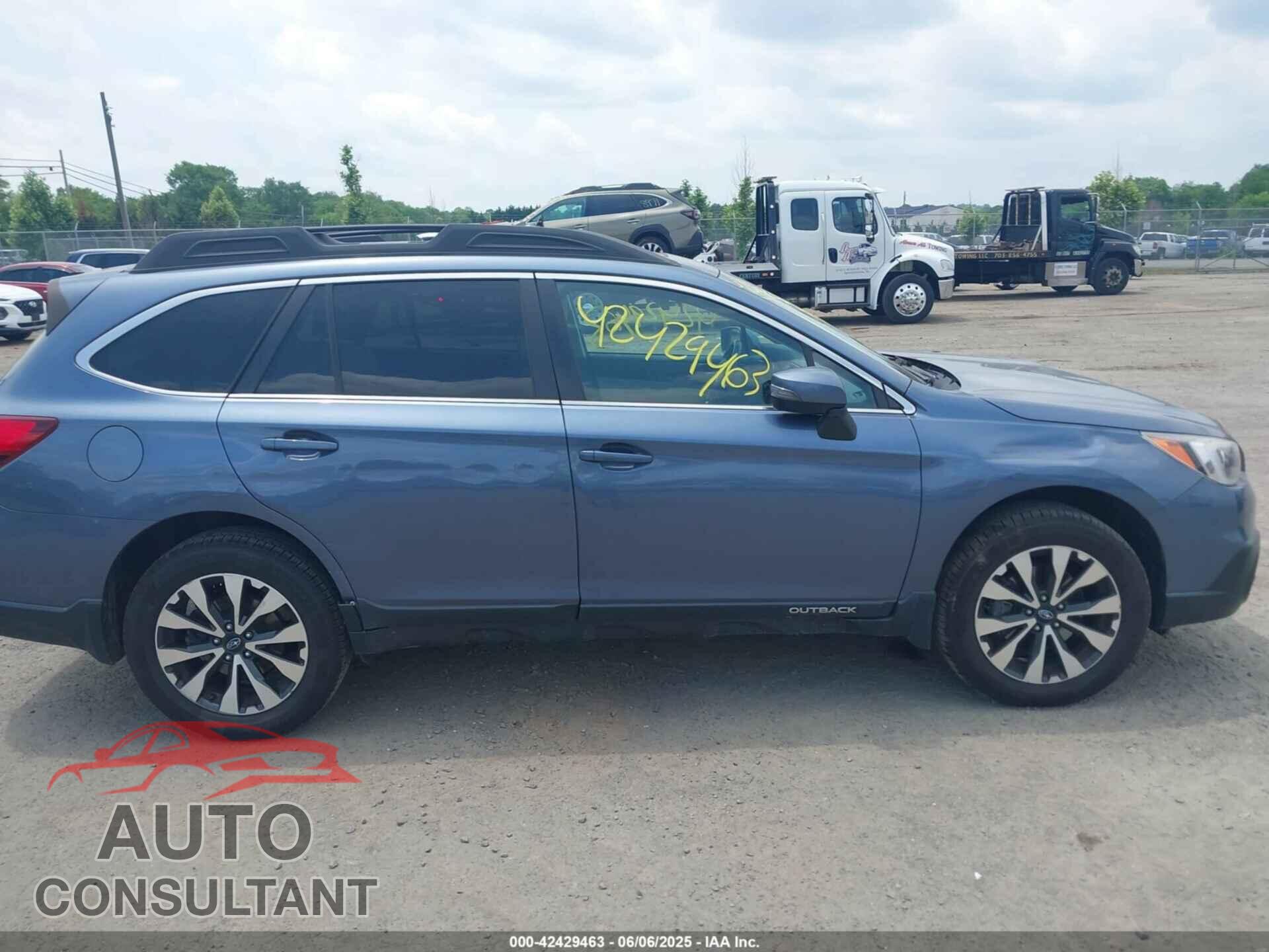 SUBARU OUTBACK 2017 - 4S4BSANC2H3364356