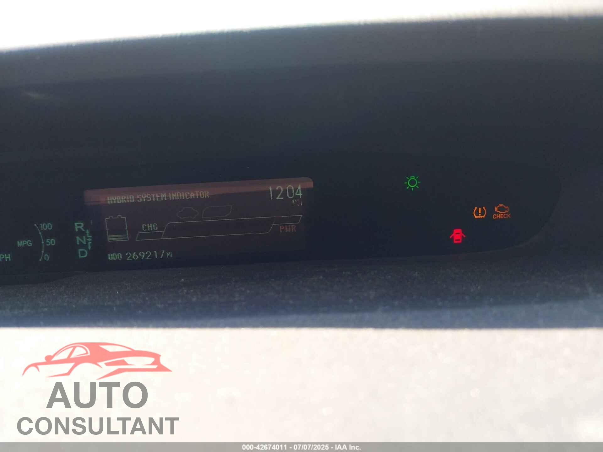 TOYOTA PRIUS 2012 - JTDKN3DU2C1492344