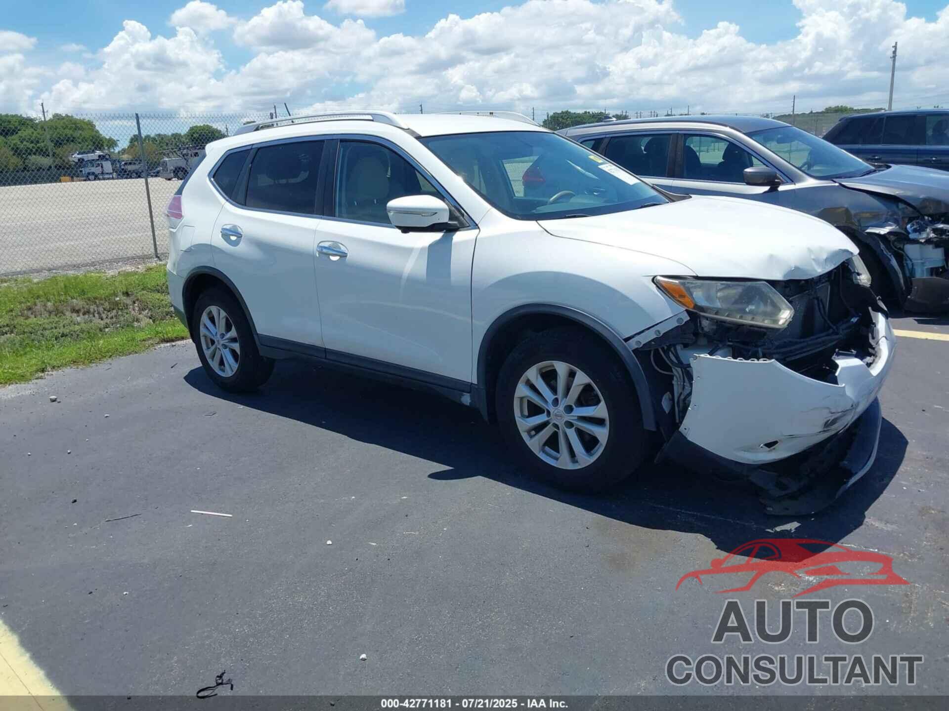 NISSAN ROGUE 2015 - KNMAT2MT9FP592560