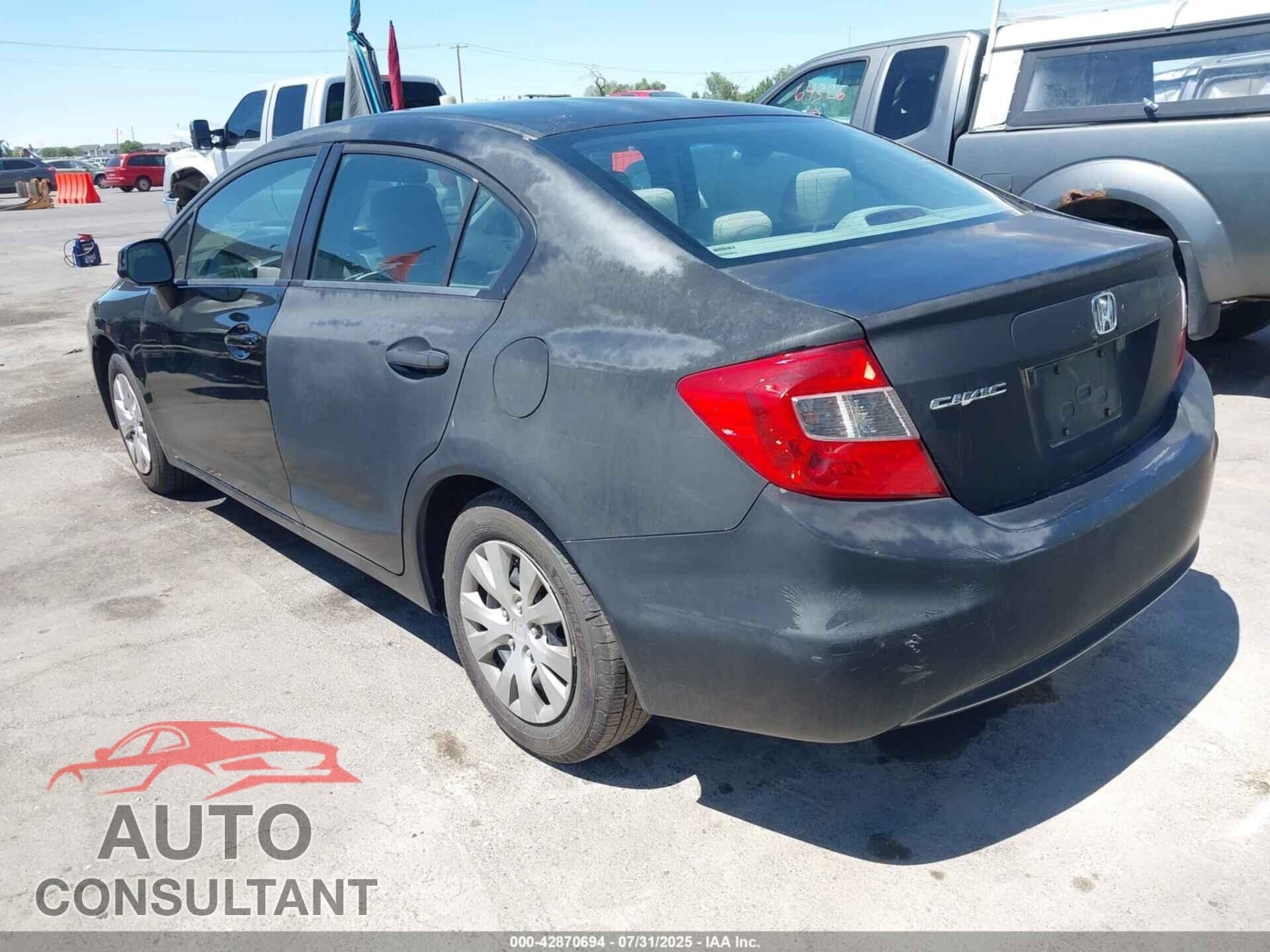 HONDA CIVIC 2012 - 19XFB2F5XCE371441
