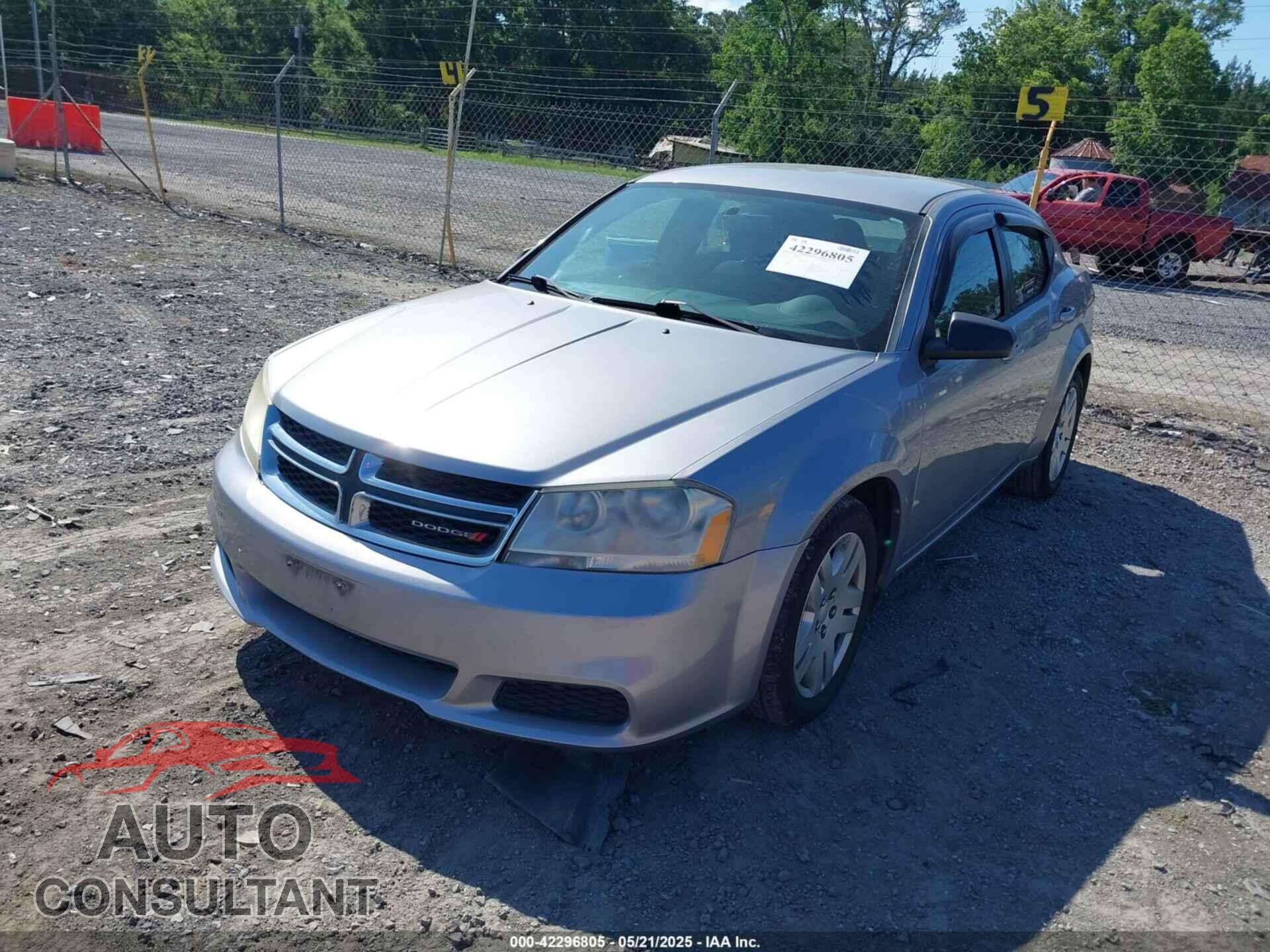 DODGE AVENGER 2013 - 1C3CDZAG5DN771603