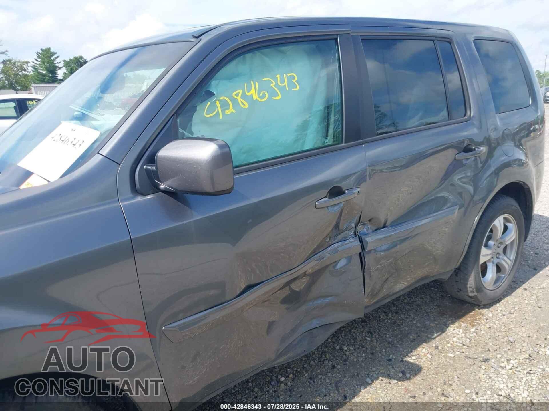 HONDA PILOT 2012 - 5FNYF3H53CB003242
