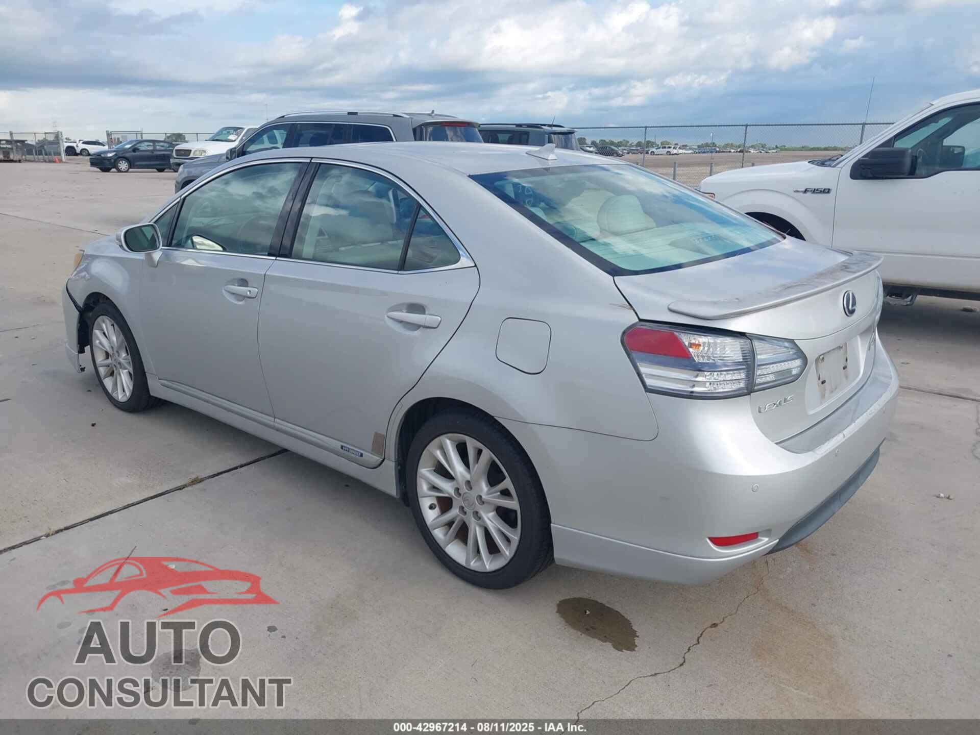 LEXUS HS 250H 2010 - JTHBB1BA8A2032519