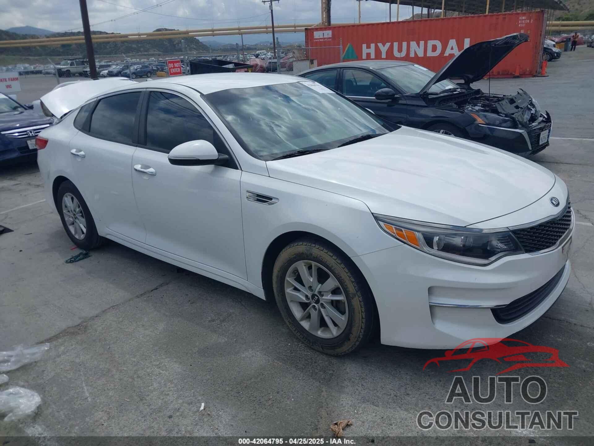 KIA OPTIMA 2016 - KNAGT4L39G5071100