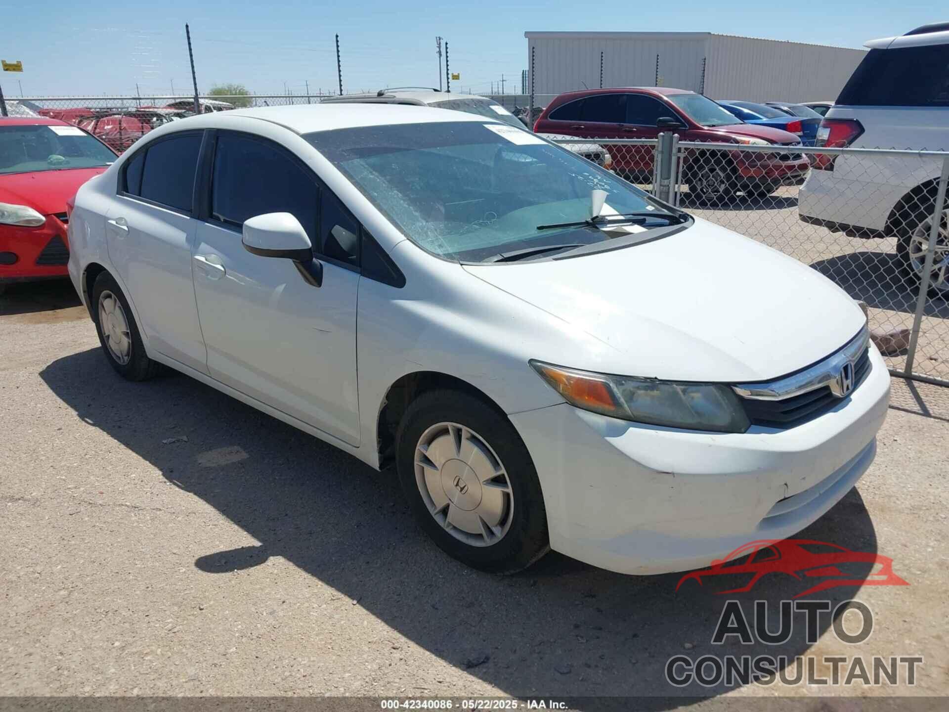 HONDA CIVIC 2012 - 2HGFB2F63CH570796
