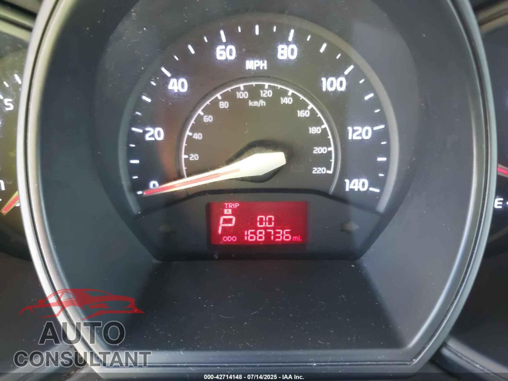 KIA RIO 2012 - KNADN4A3XC6069330