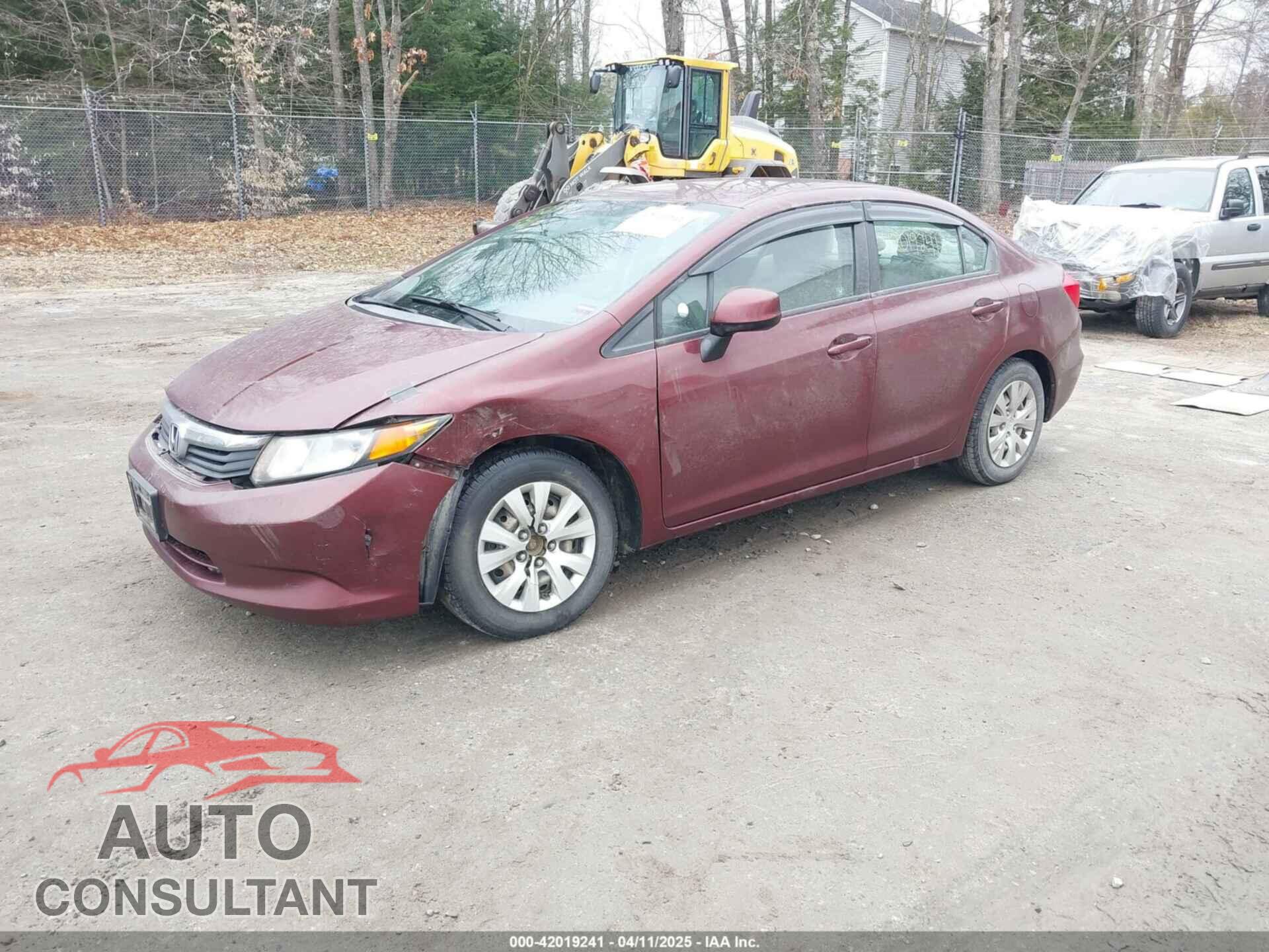 HONDA CIVIC 2012 - 2HGFB2F53CH584687