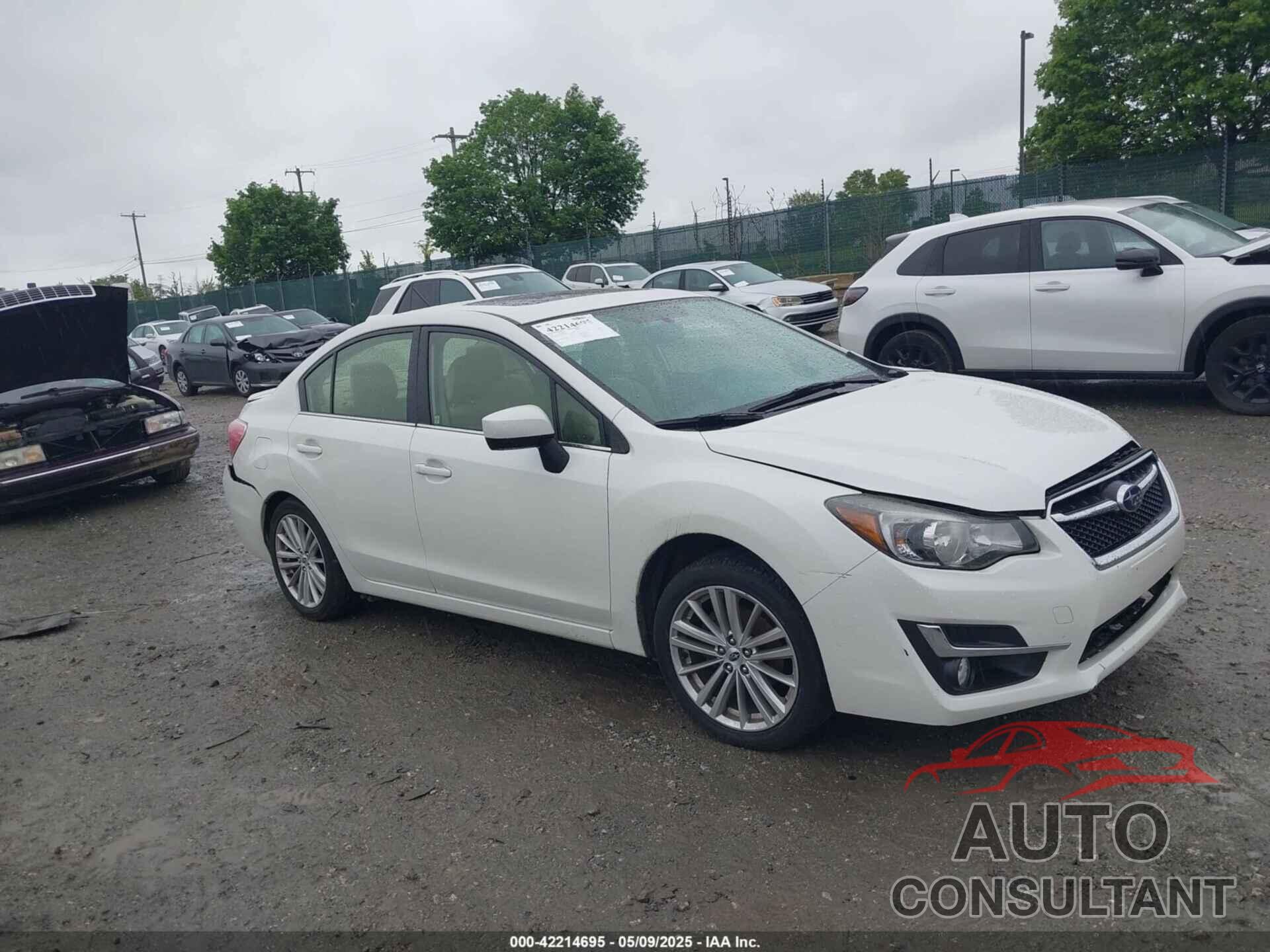 SUBARU IMPREZA 2016 - JF1GJAF66GH007808