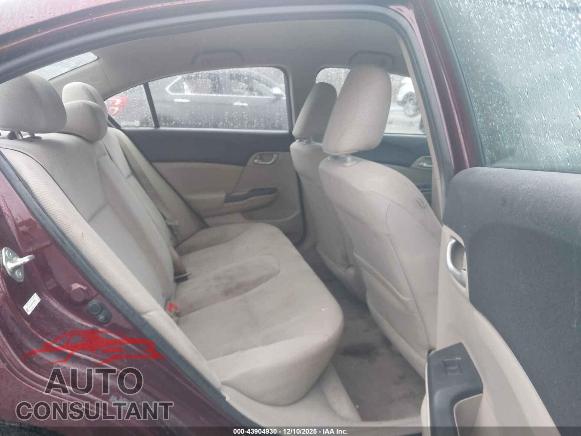HONDA CIVIC 2012 - 19XFB2F56CE380802