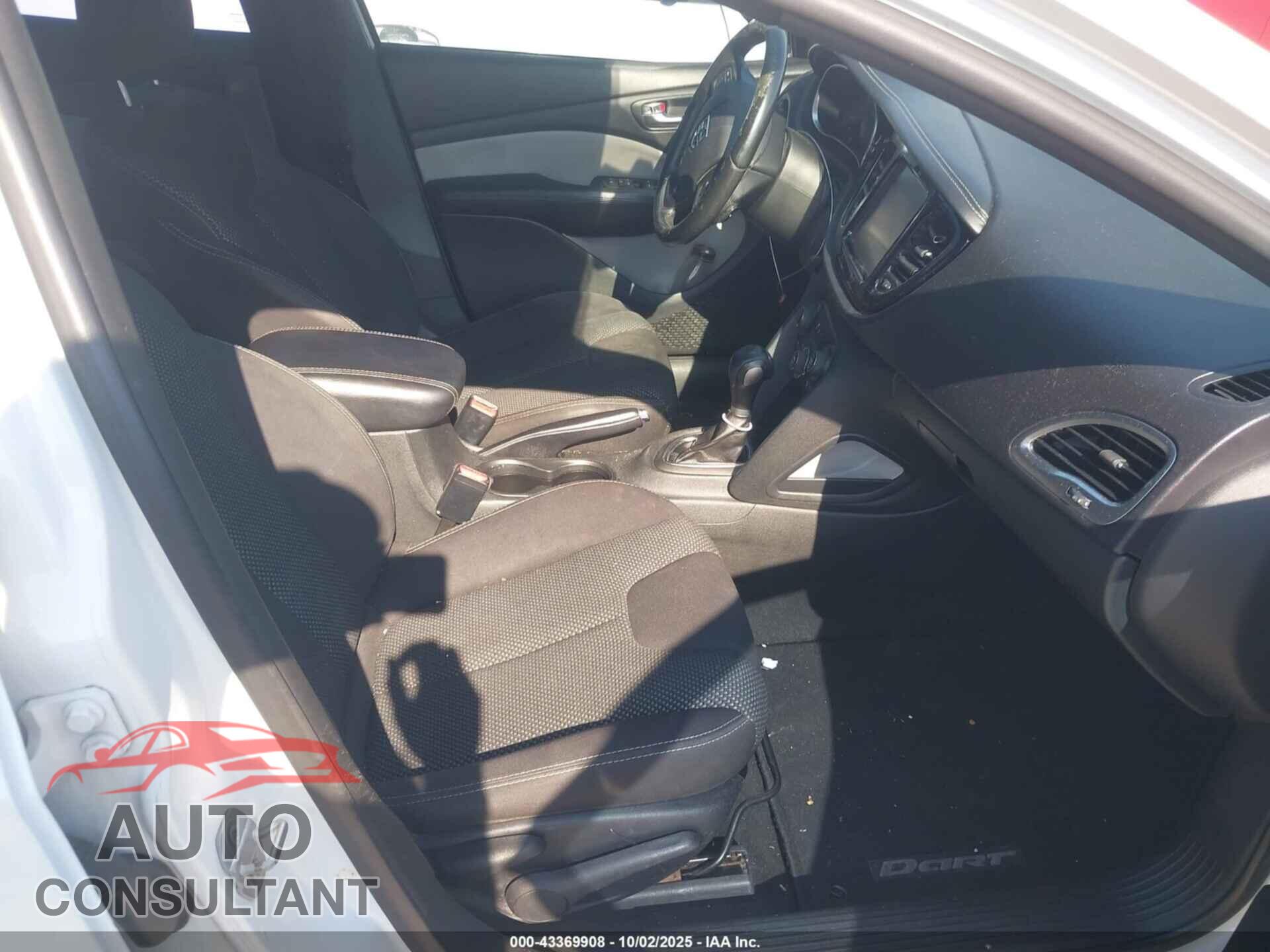 DODGE DART 2015 - 1C3CDFBB3FD368889