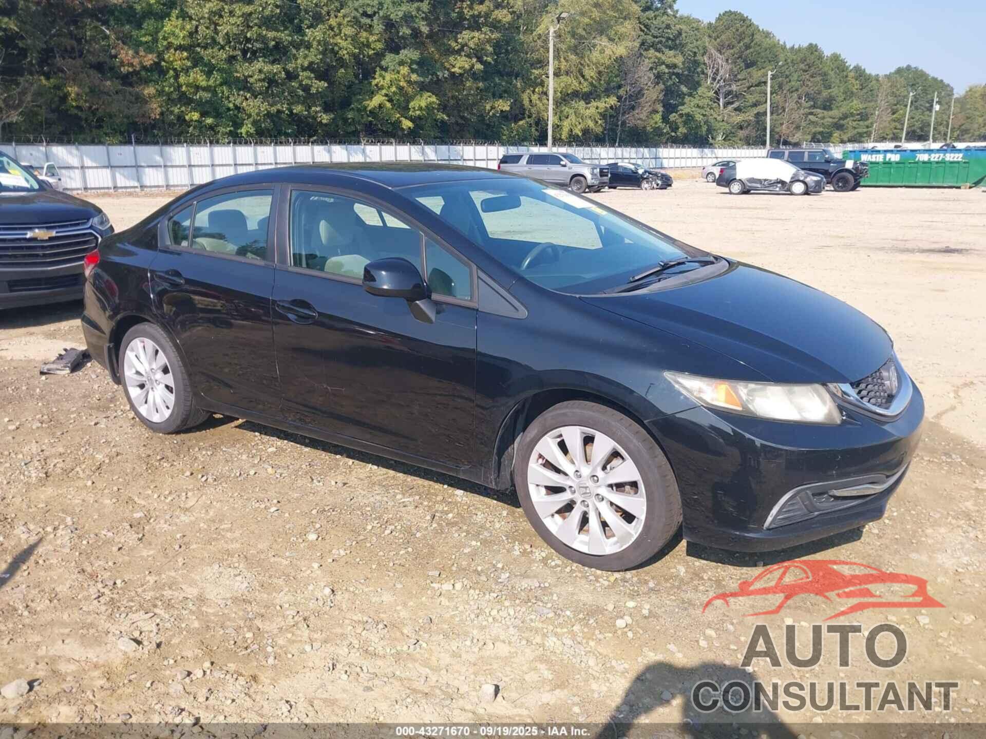 HONDA CIVIC 2013 - 19XFB2F54DE018100