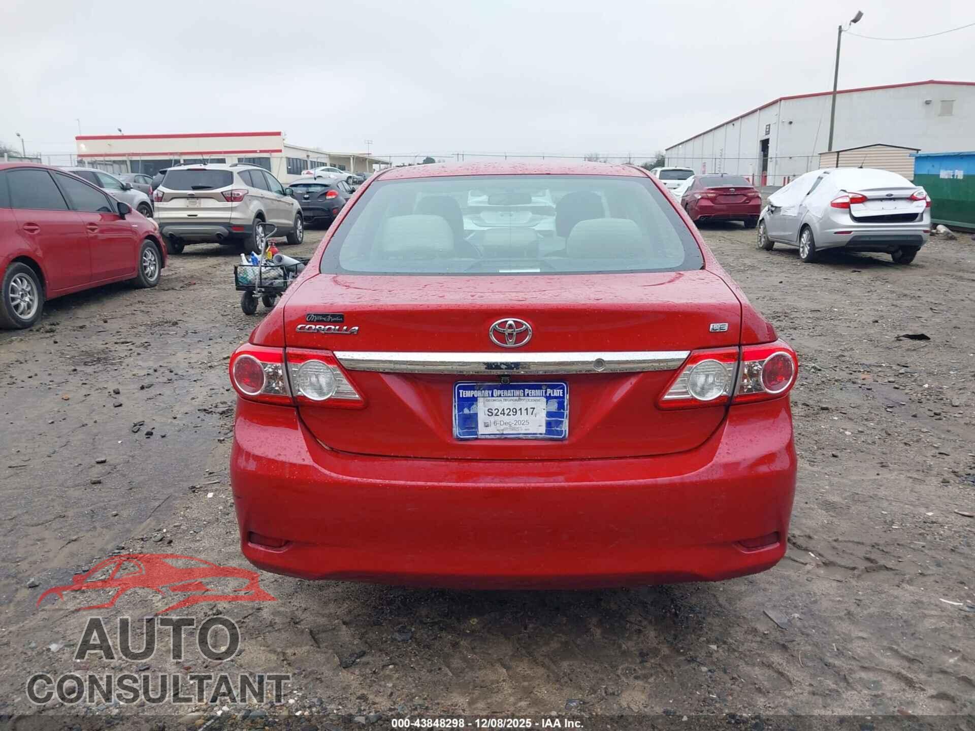 TOYOTA COROLLA 2013 - 5YFBU4EE8DP186777