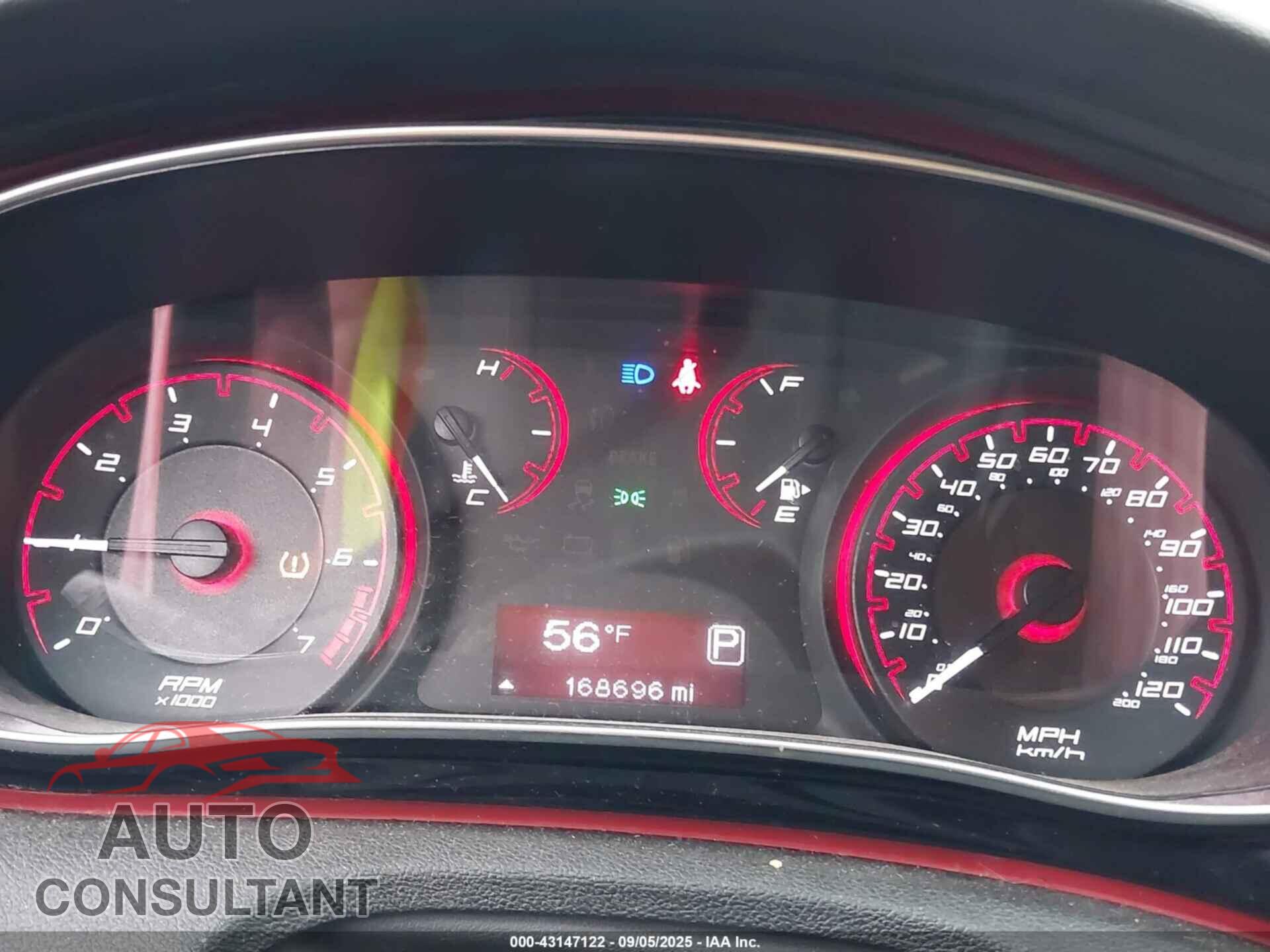 DODGE DART 2015 - 1C3CDFBB1FD281640