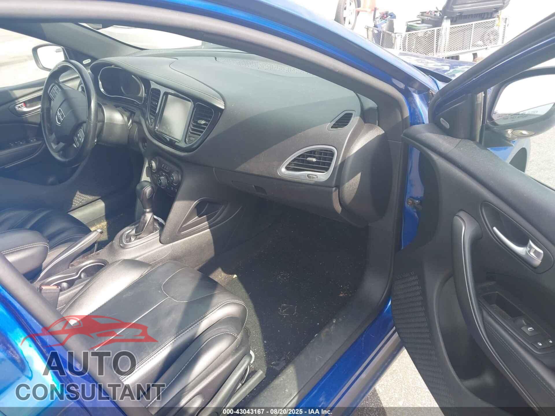 DODGE DART 2013 - 1C3CDFCA3DD334602