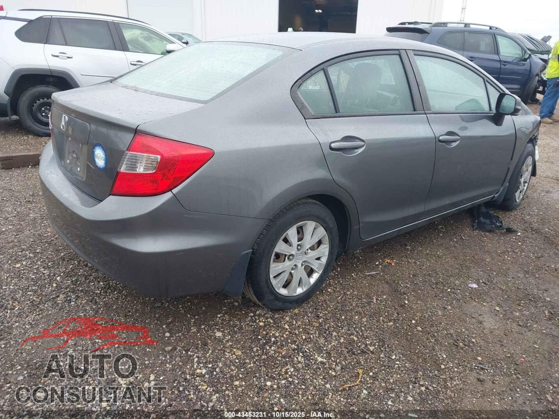 HONDA CIVIC 2012 - 19XFB2F54CE018225