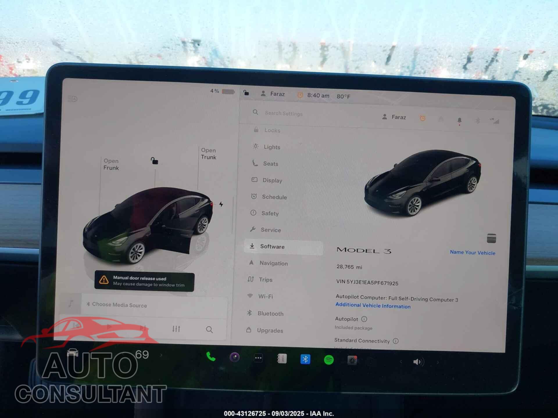 TESLA MODEL 3 2023 - 5YJ3E1EA5PF671925