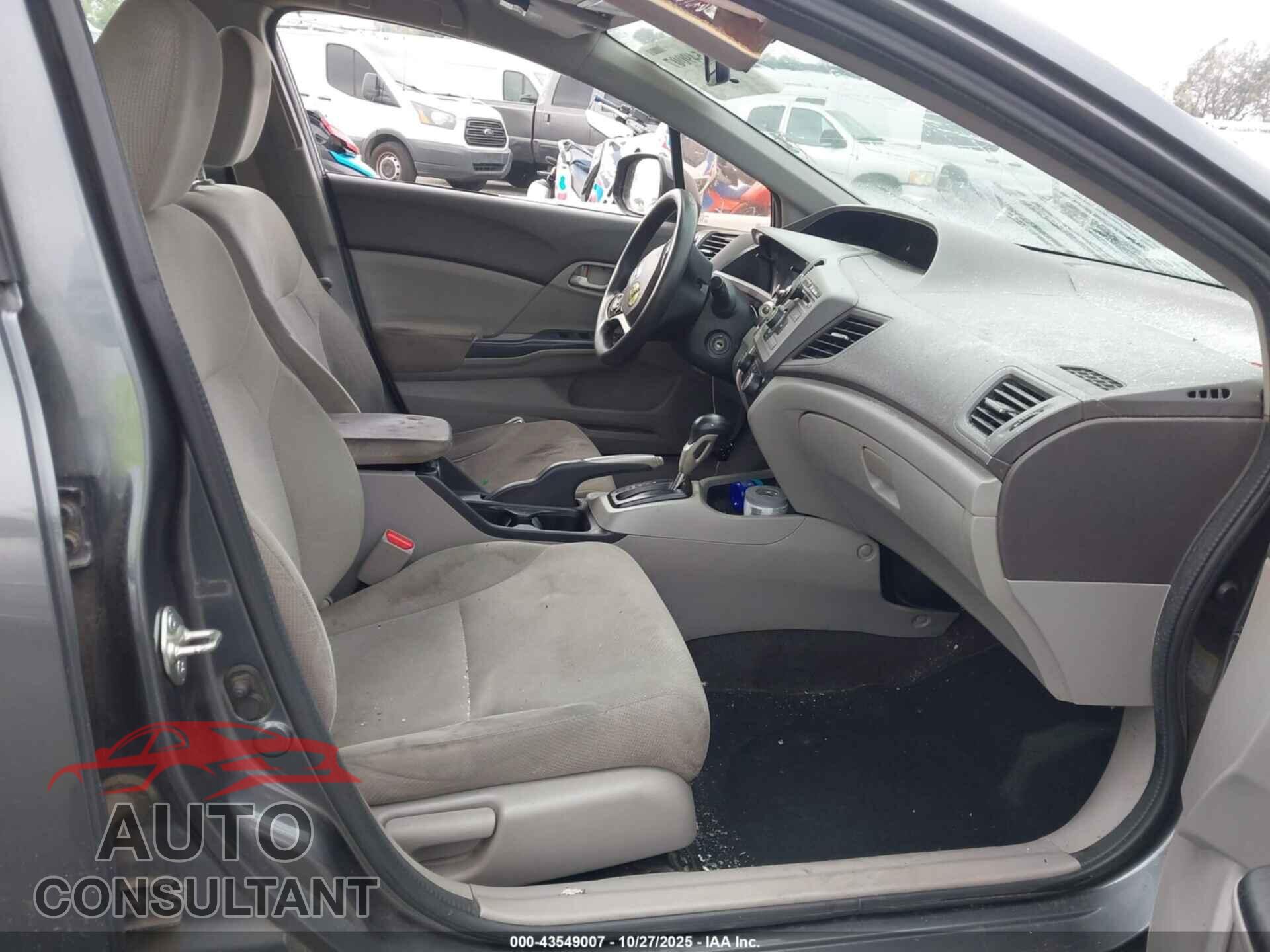 HONDA CIVIC 2012 - 19XFB2F57CE374510