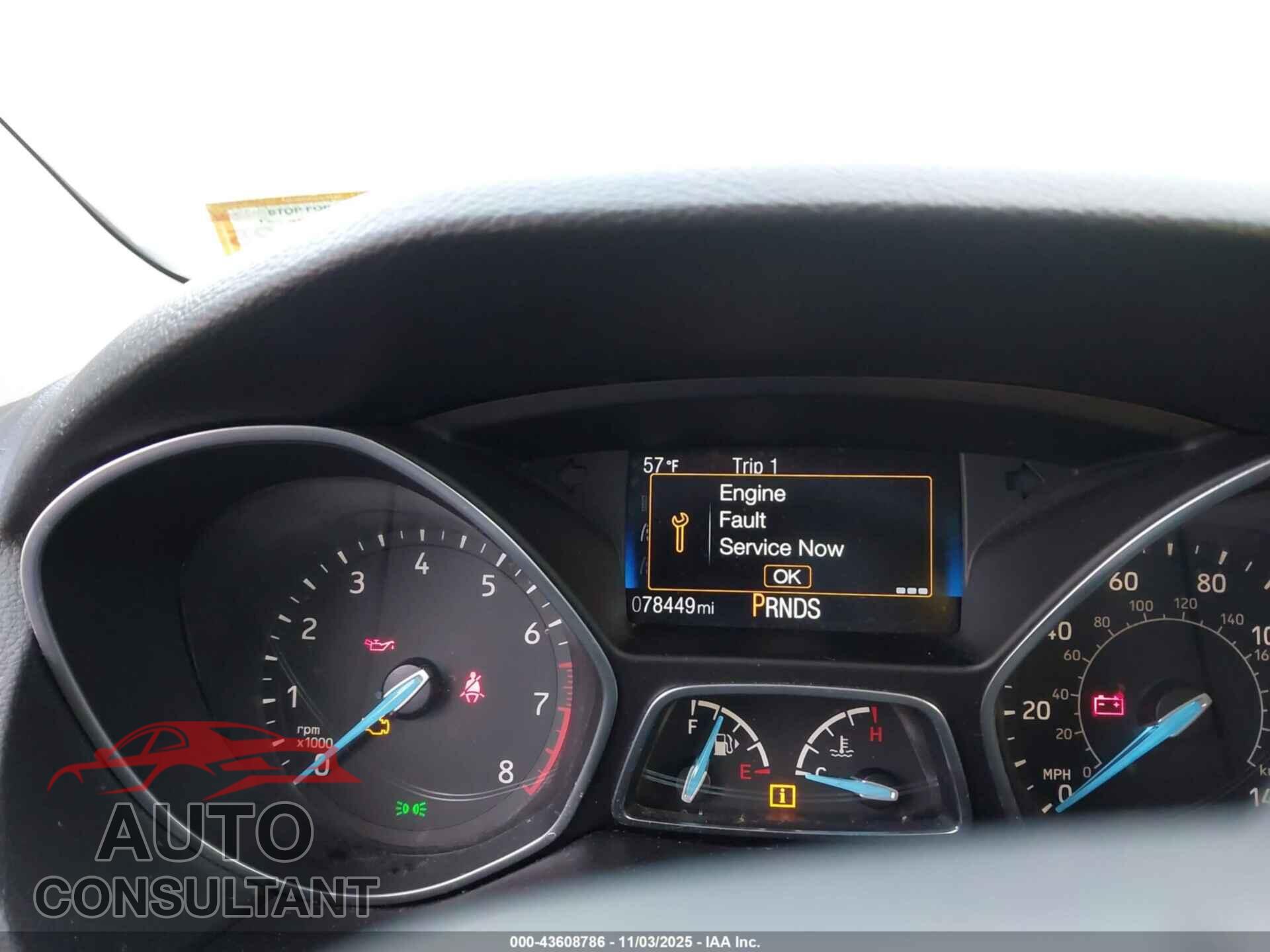FORD FOCUS 2016 - 1FADP3KE4GL240335