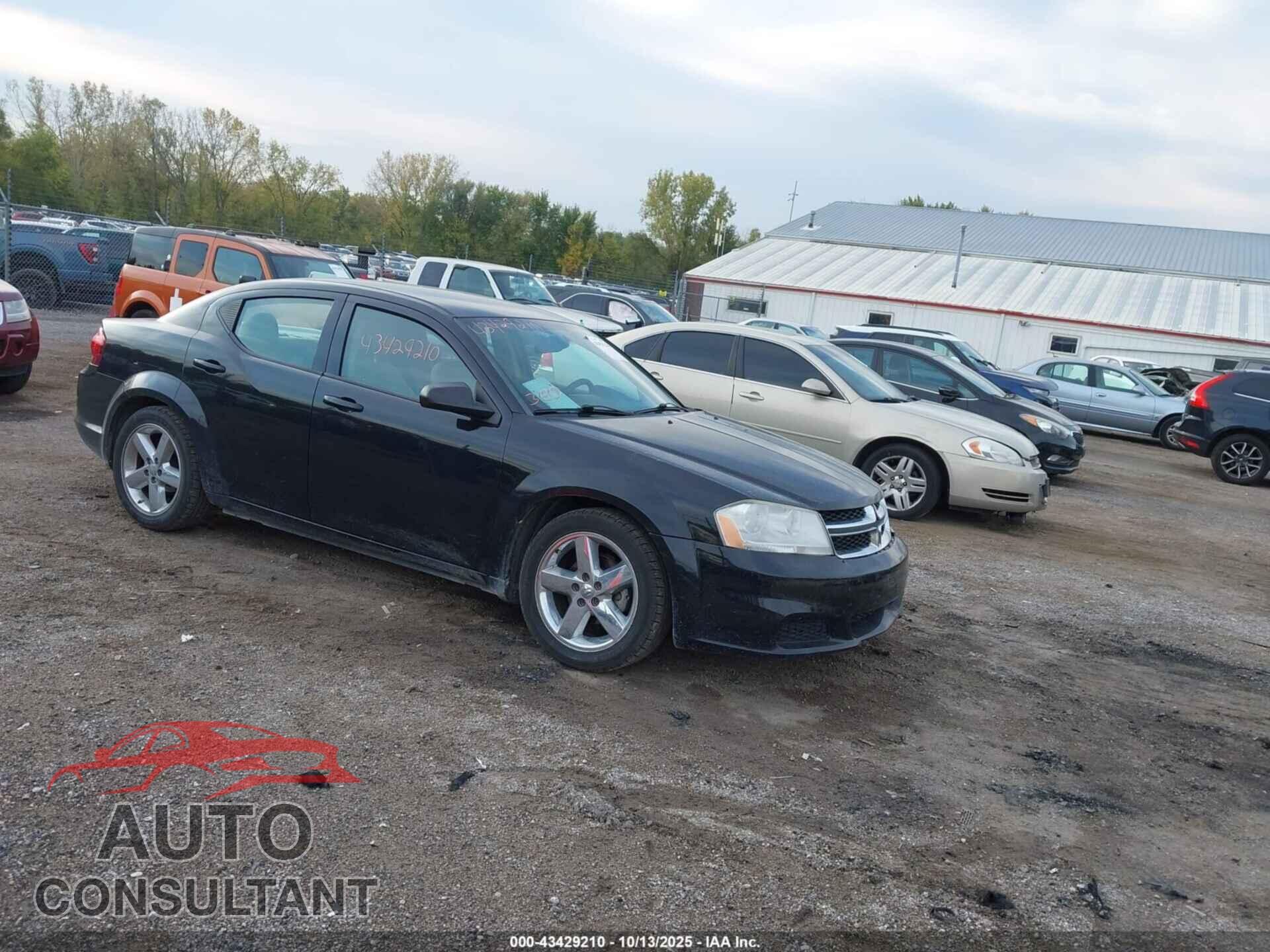 DODGE AVENGER 2013 - 1C3CDZAB2DN710116
