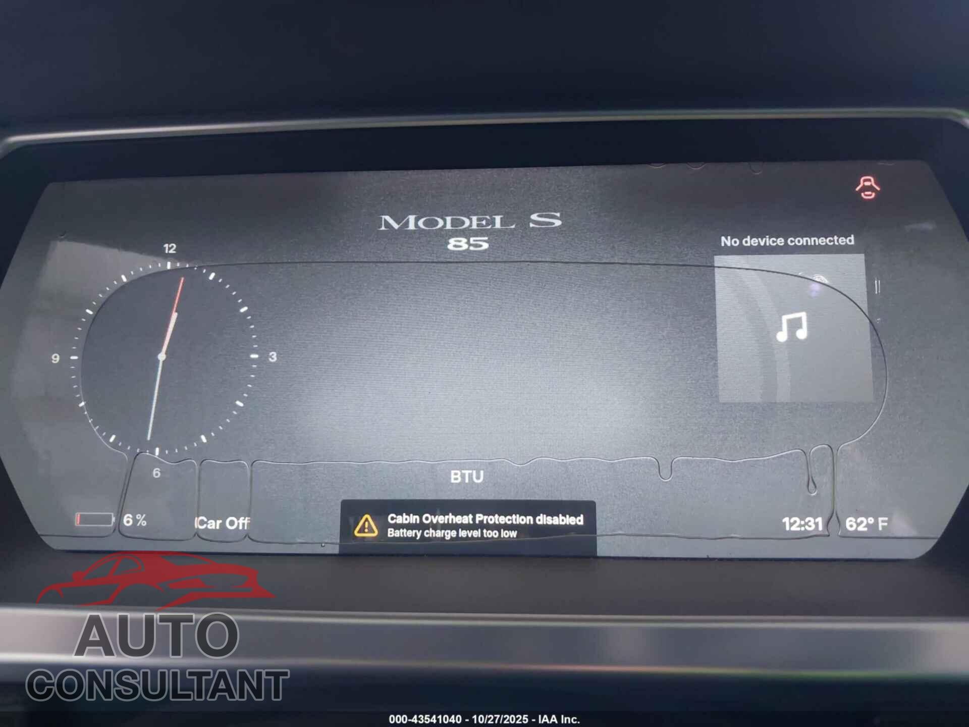 TESLA MODEL S 2013 - 5YJSA1CN2DFP05943