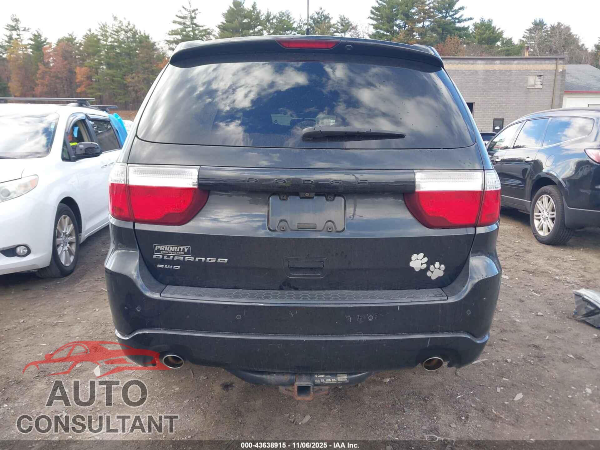 DODGE DURANGO 2013 - 1C4RDJAG5DC686859