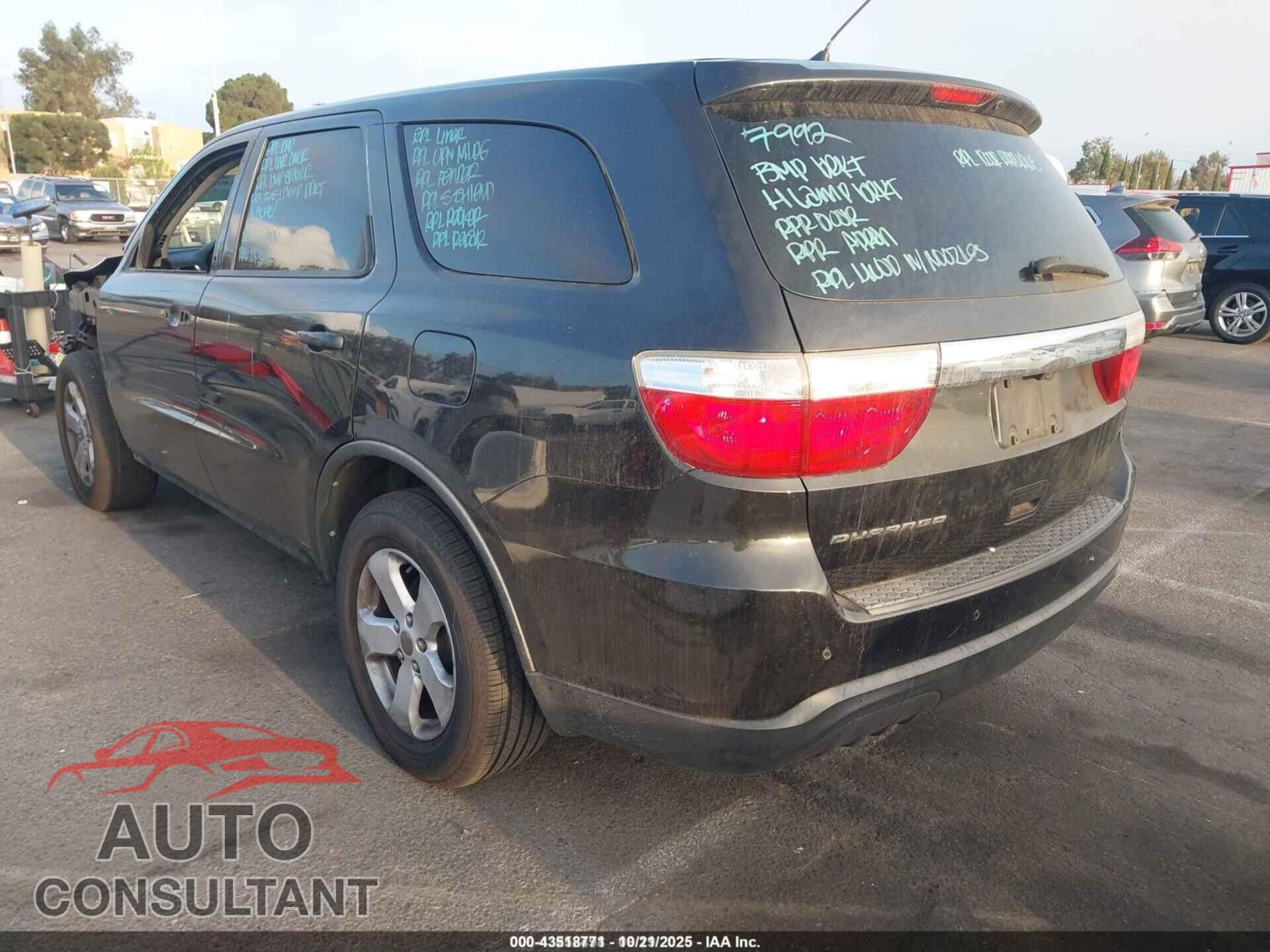 DODGE DURANGO 2013 - 1C4RDHAGXDC657351