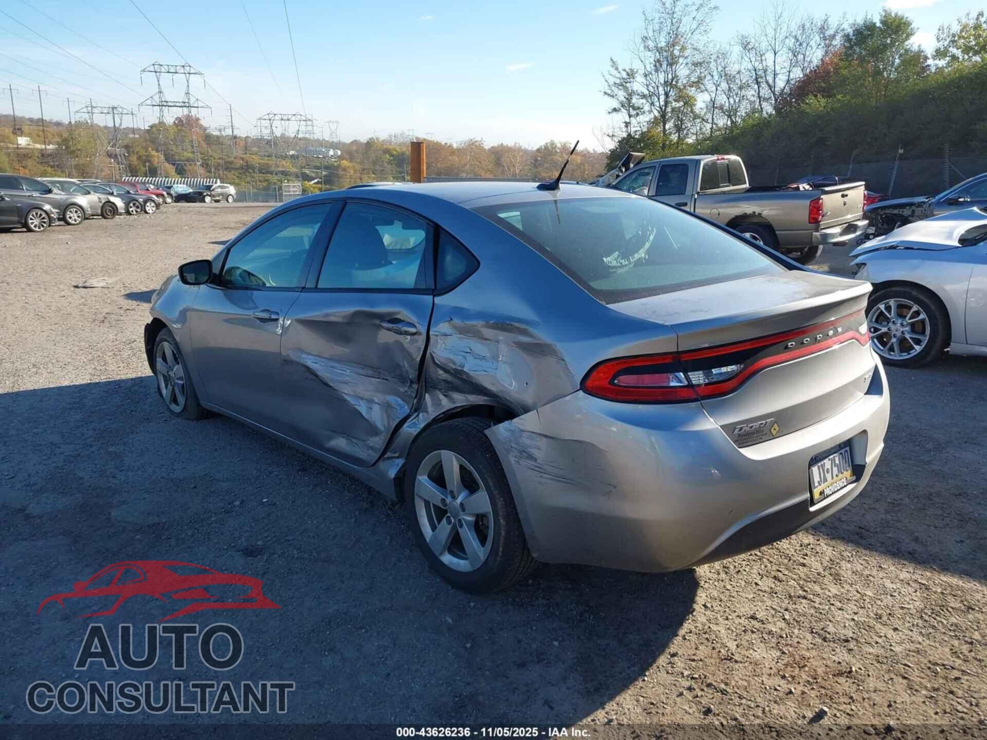 DODGE DART 2015 - 1C3CDFBBXFD420471