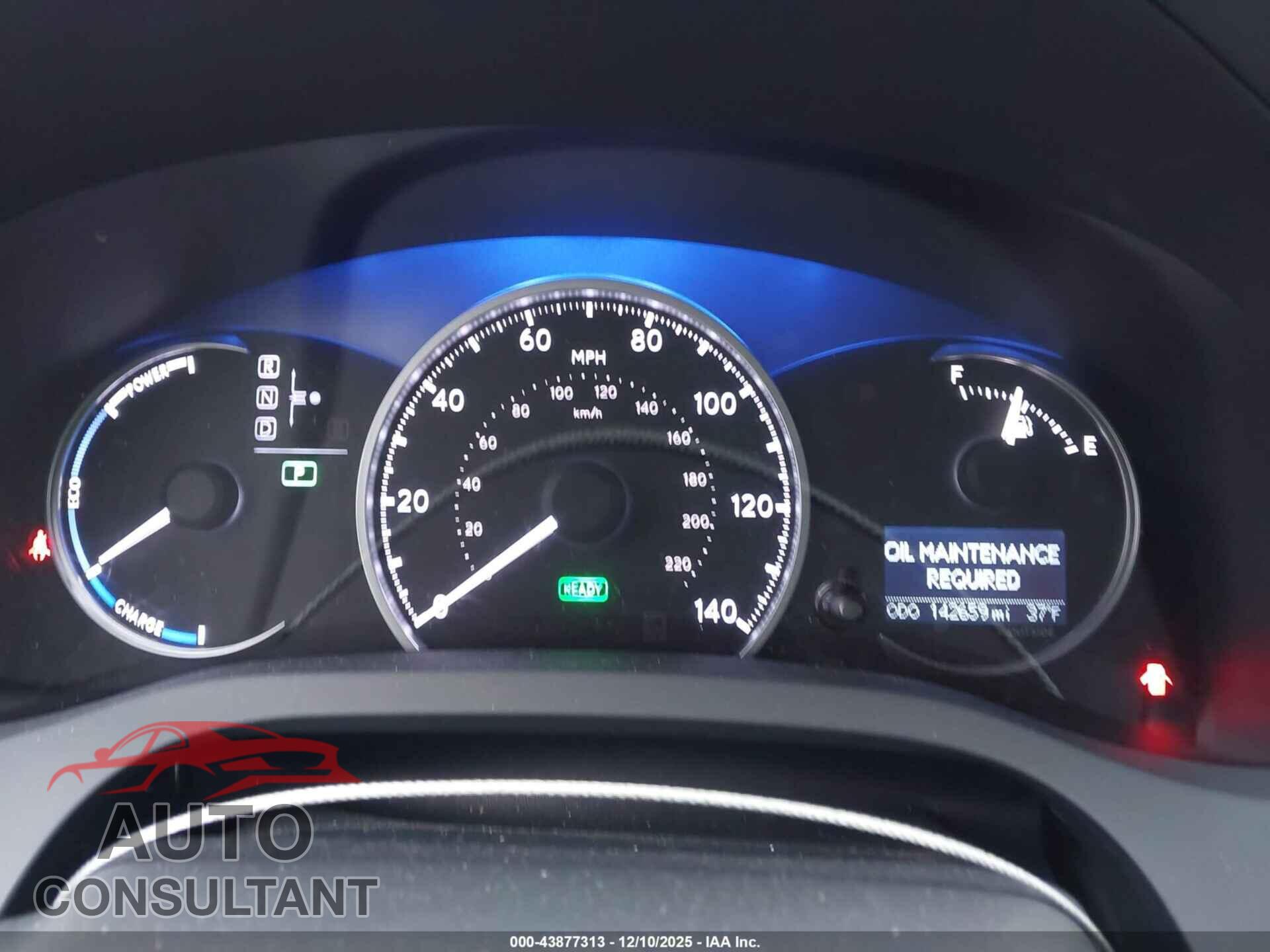 LEXUS CT 200H 2011 - JTHKD5BHXB2043358