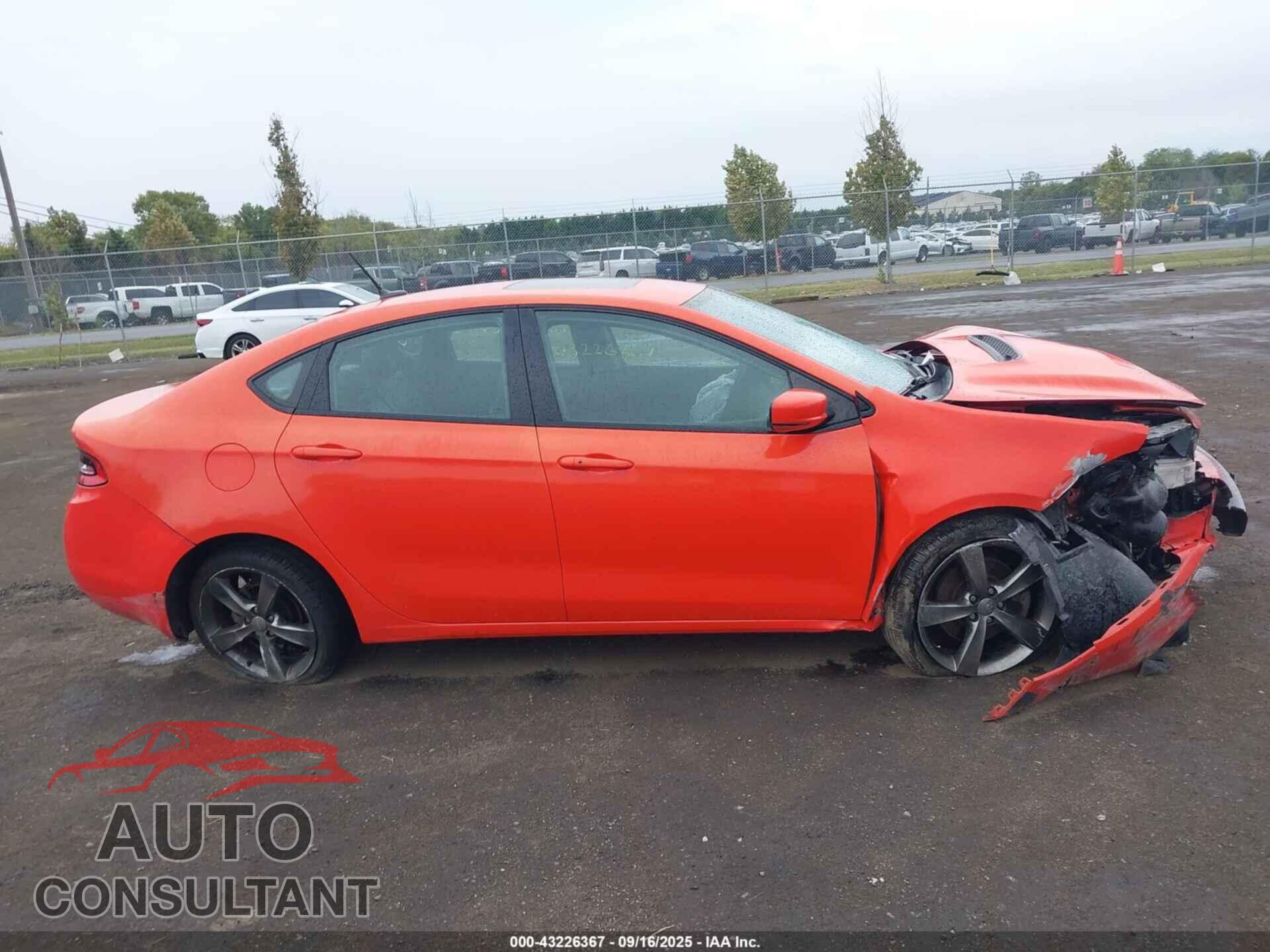 DODGE DART 2016 - 1C3CDFEB5GD623913