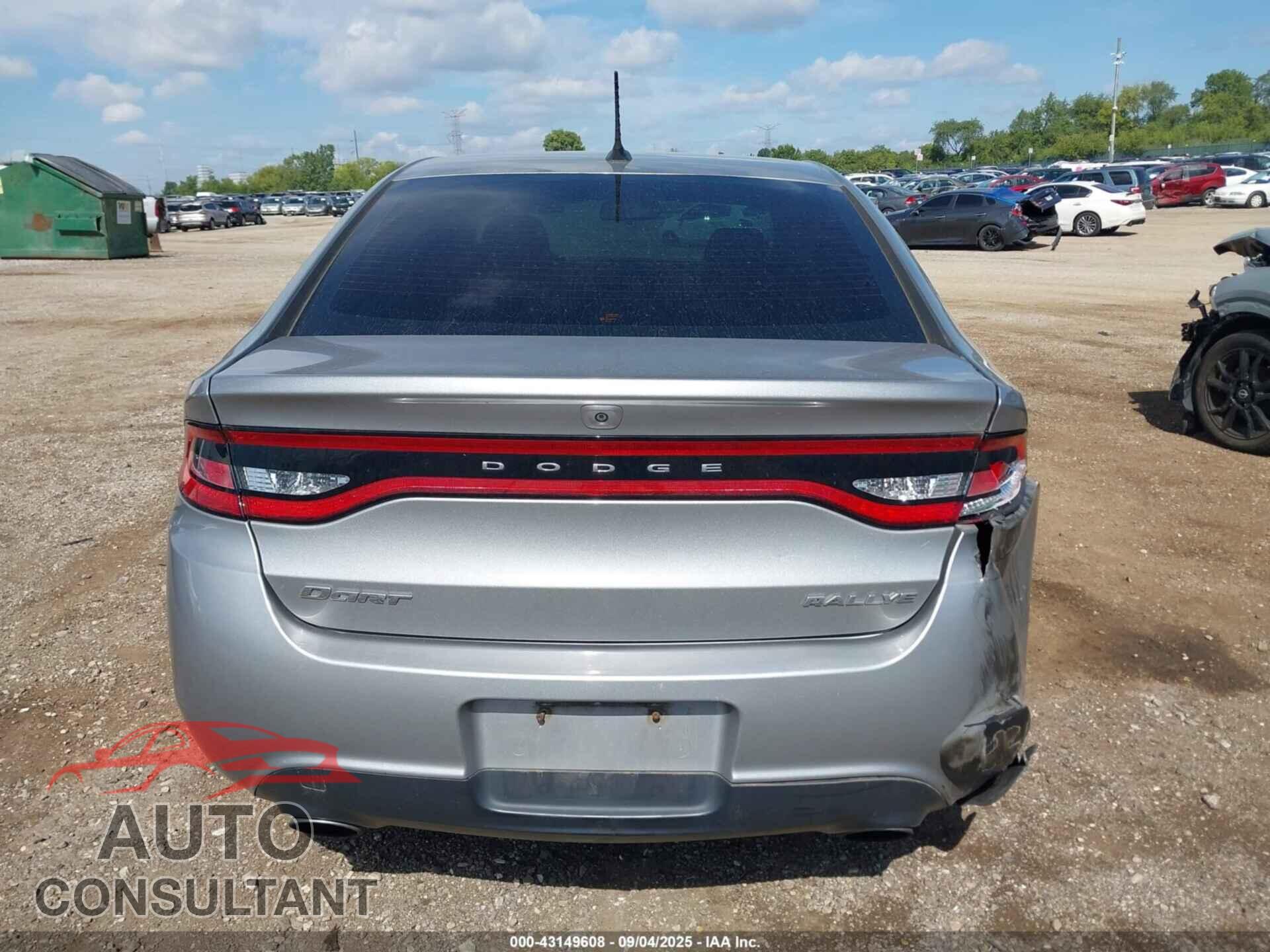 DODGE DART 2015 - 1C3CDFBB4FD301282