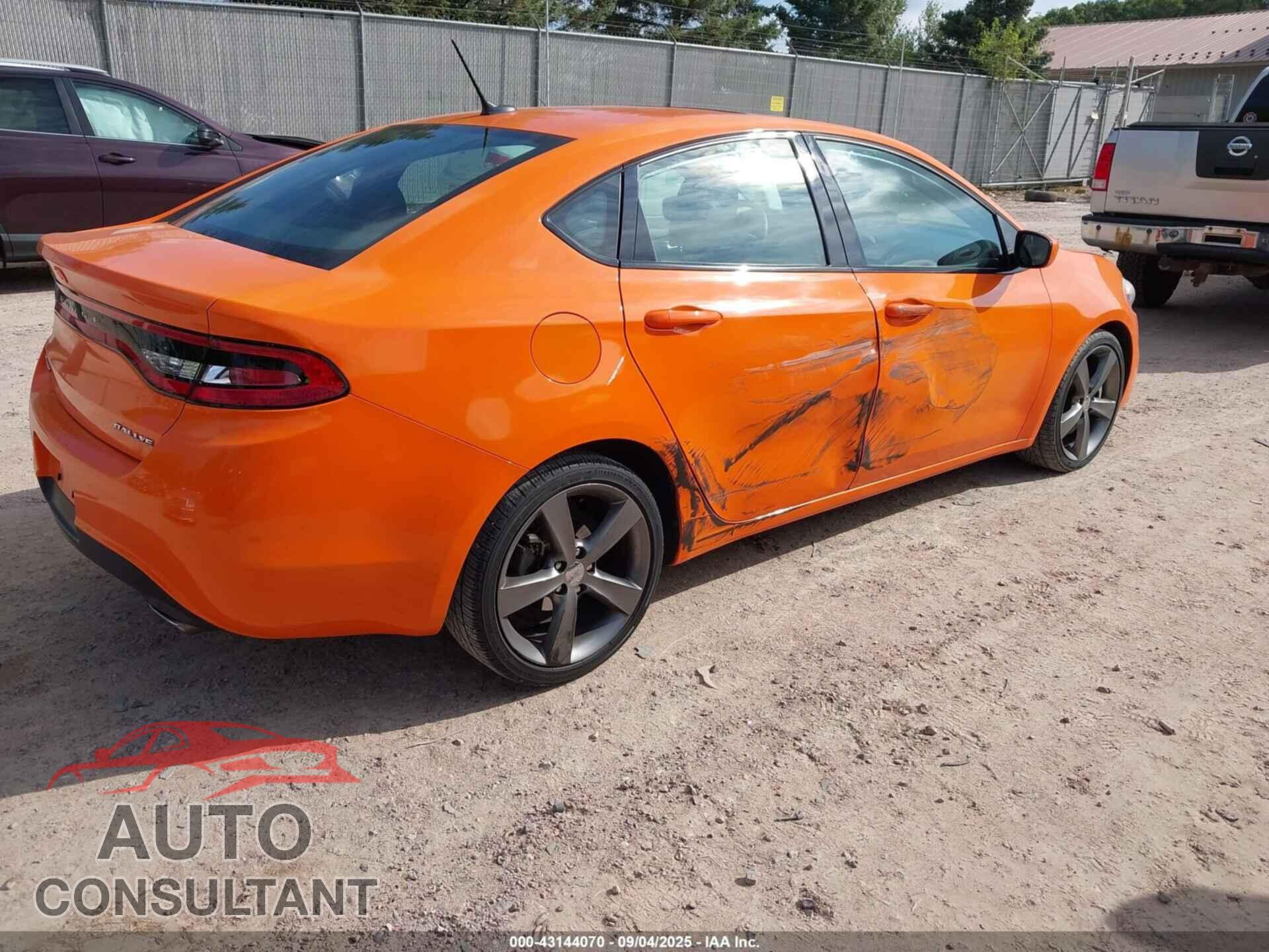 DODGE DART 2013 - 1C3CDFBA7DD325810