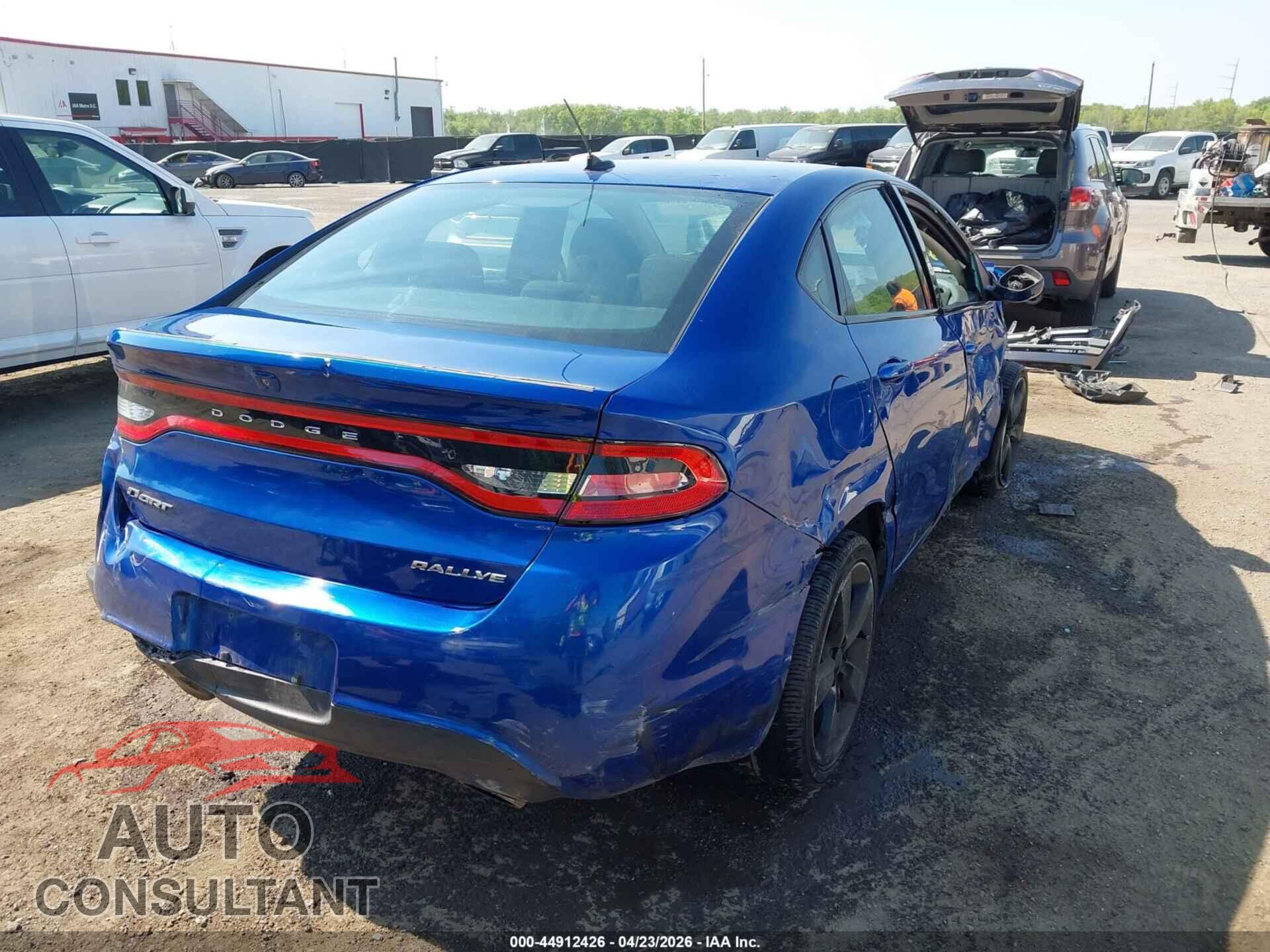 DODGE DART 2013 - 1C3CDFBA8DD302987