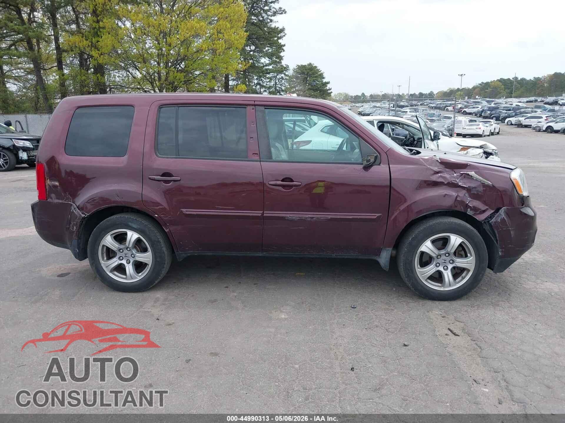 HONDA PILOT 2012 - 5FNYF4H61CB045794