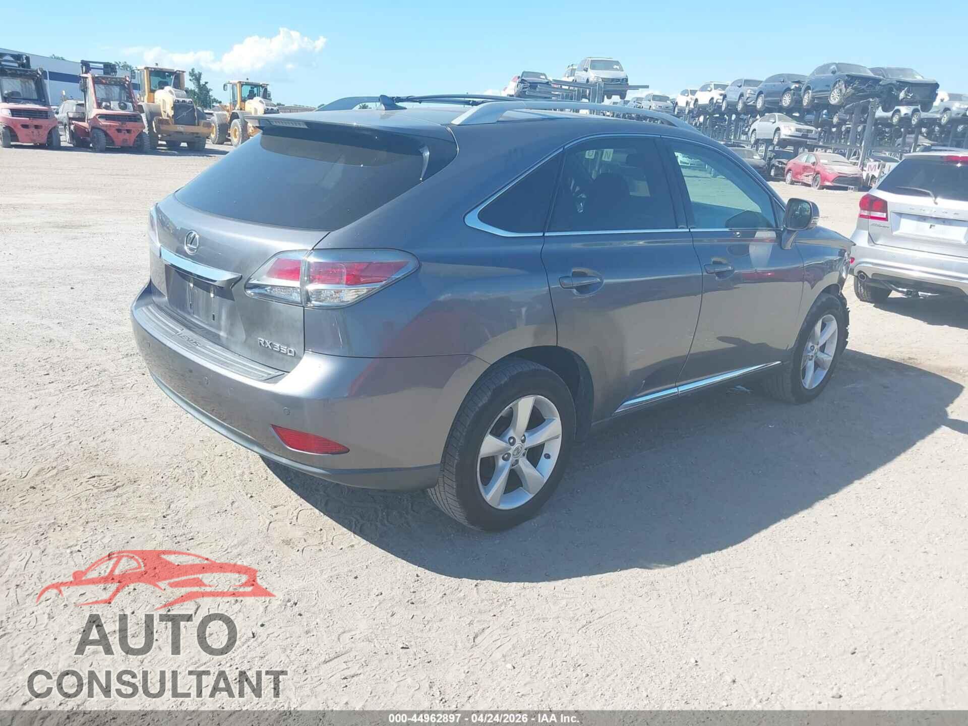 LEXUS RX 350 2013 - 2T2BK1BA8DC207578